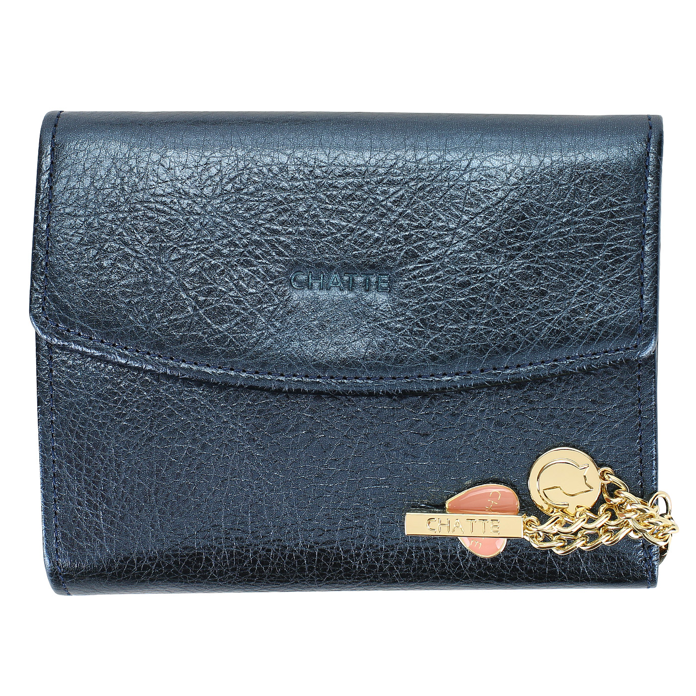 Складное кожаное женское портмоне Chatte Amelie shine CHA-7484SC/CIN/AE ...