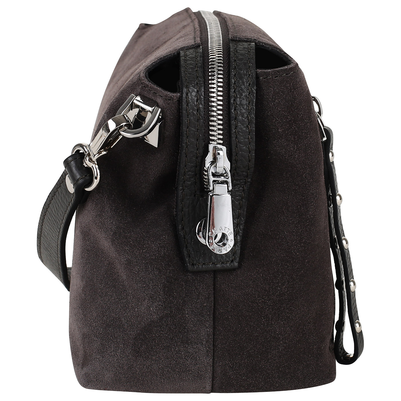 Велюровая сумка через плечо Chatte 