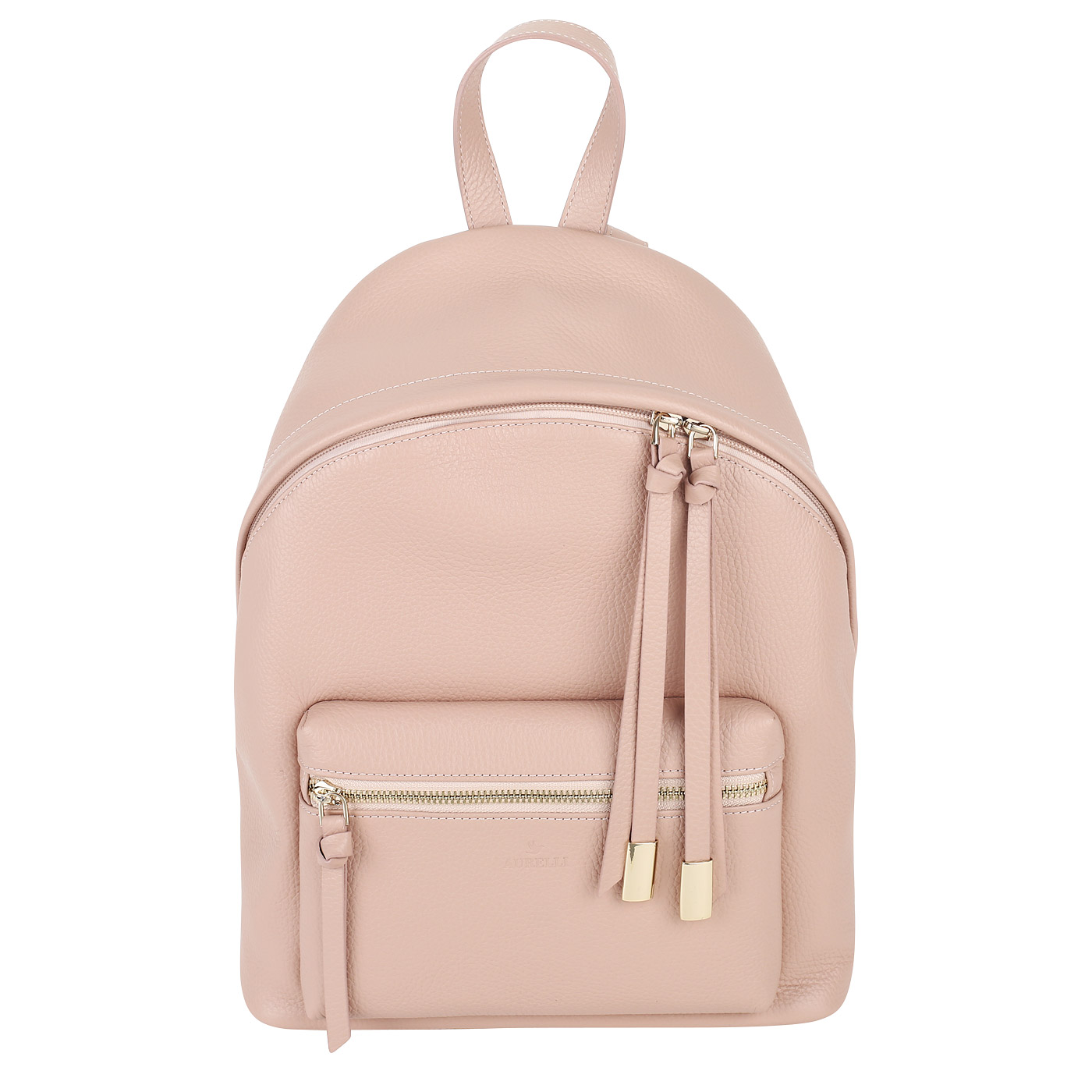 Рюкзак на двойной молнии Aurelli Soft 17S0061-21G-rosa beige_pc ...
