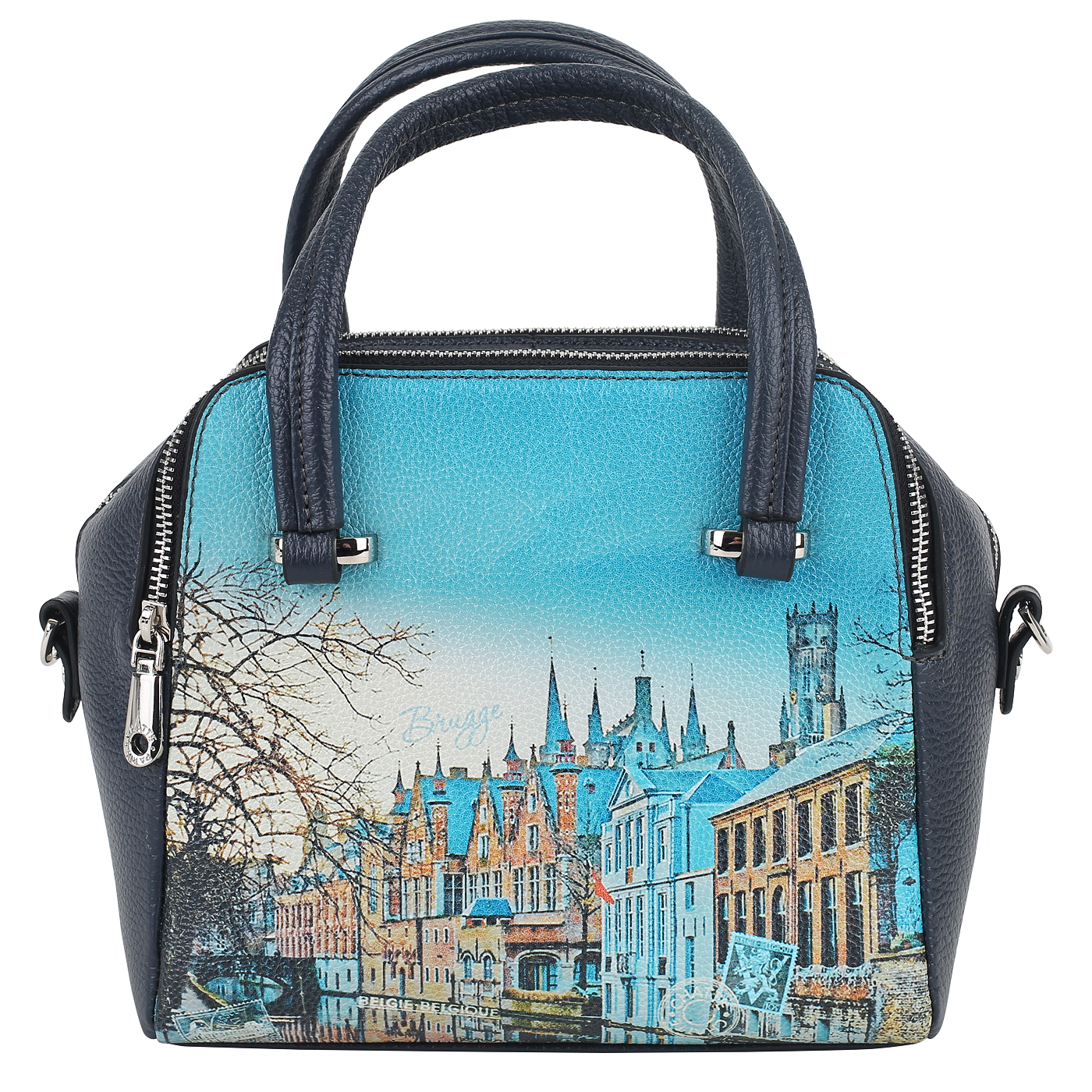 Кожаная сумка Chatte Lille FT32622_Brugge blue - 2000558276542 синий ...