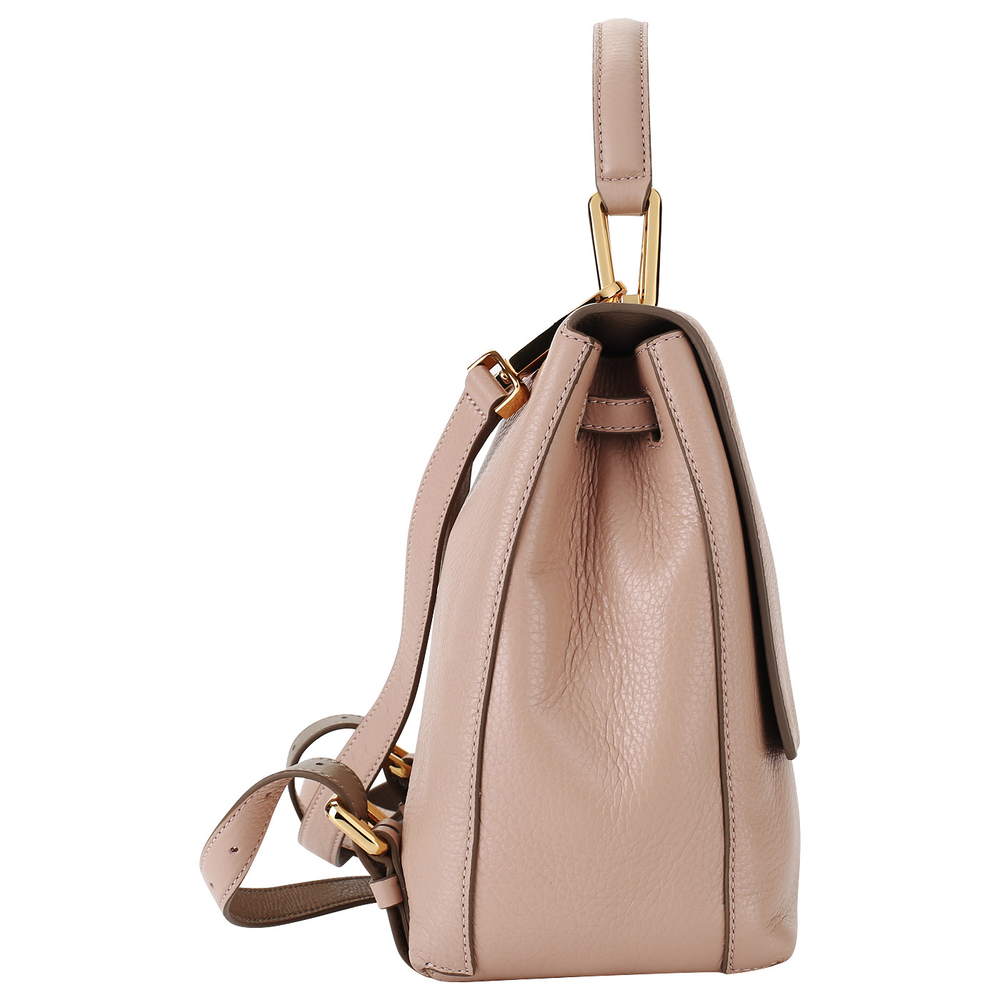 Кожаный женский рюкзак с откидным клапаном Coccinelle Liya