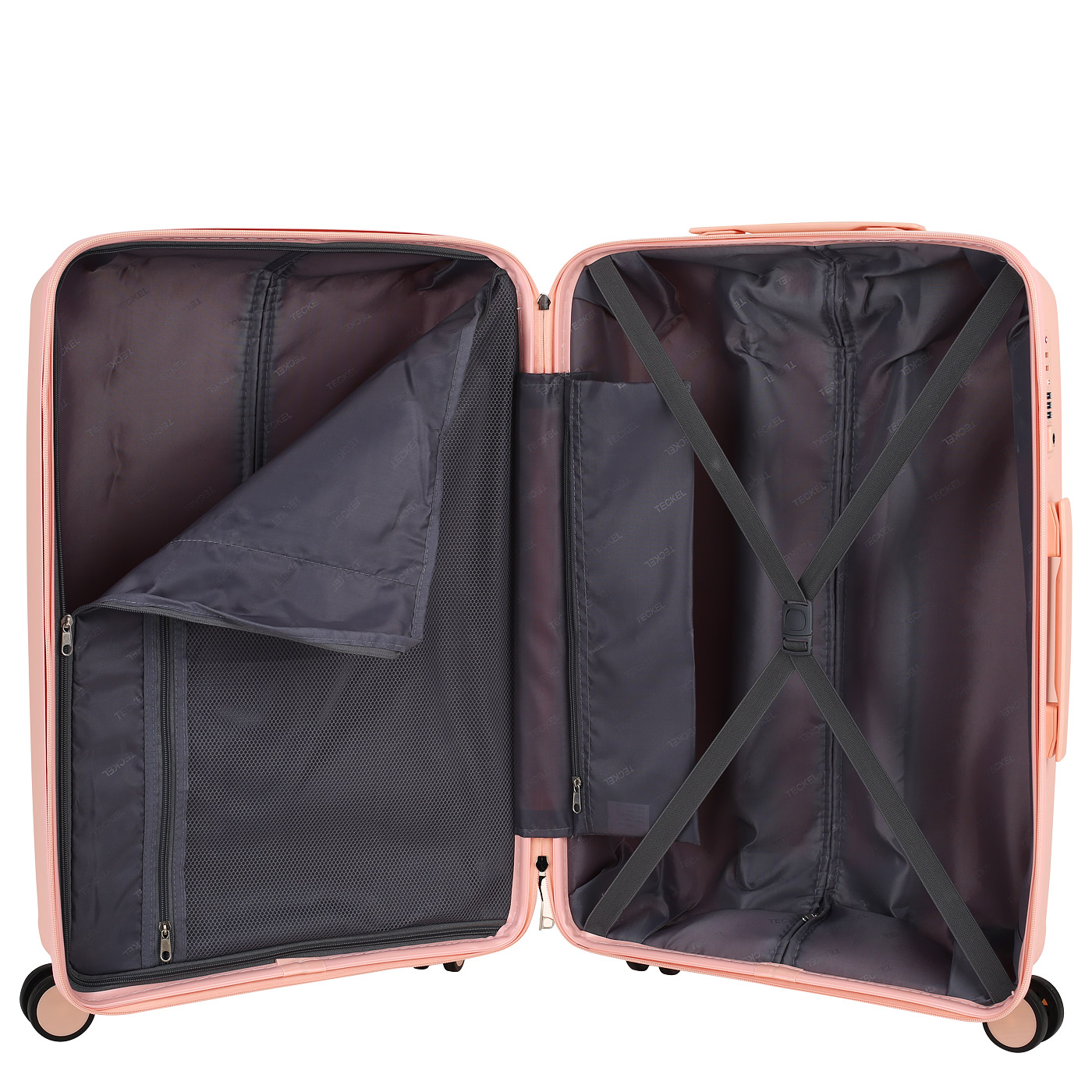 Чемодан средний M из полипропилена с кодовым замком Teckel Skydriver