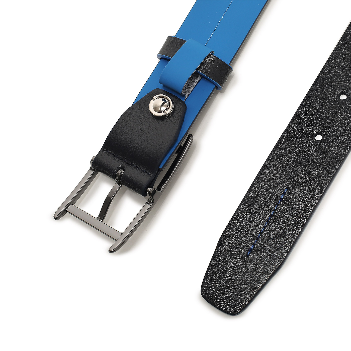 Ремень из натуральной кожи Piquadro Blue square