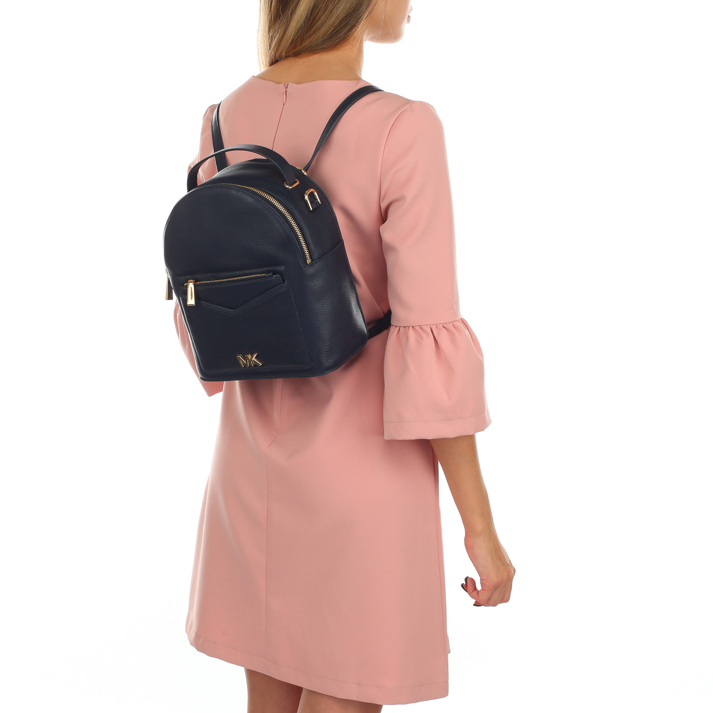 Синий кожаный рюкзак Michael Kors Jessa 30T8GEVB5L/414 - 2000557917798 ...