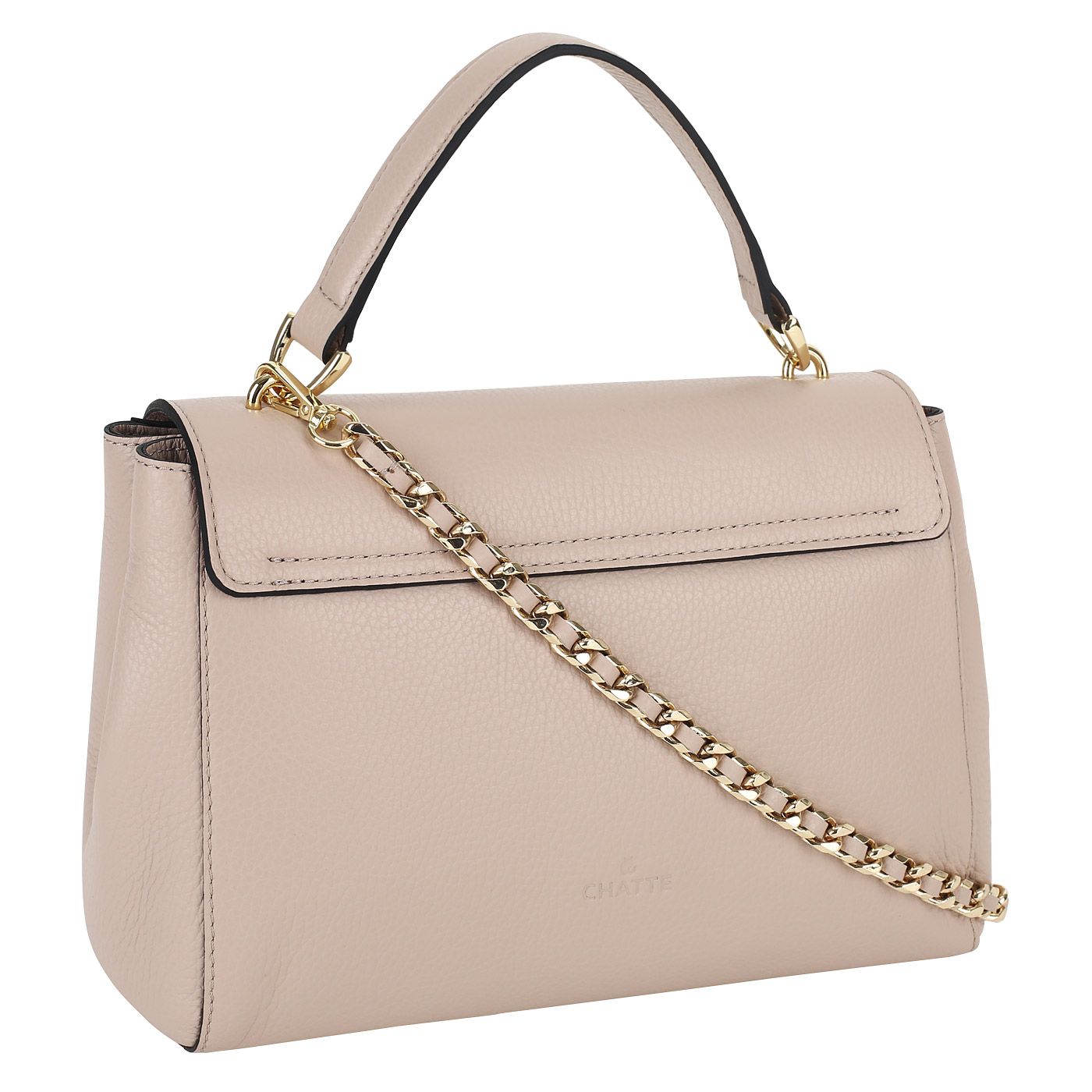 Кожаная сумка с цепочкой Chatte Marseille