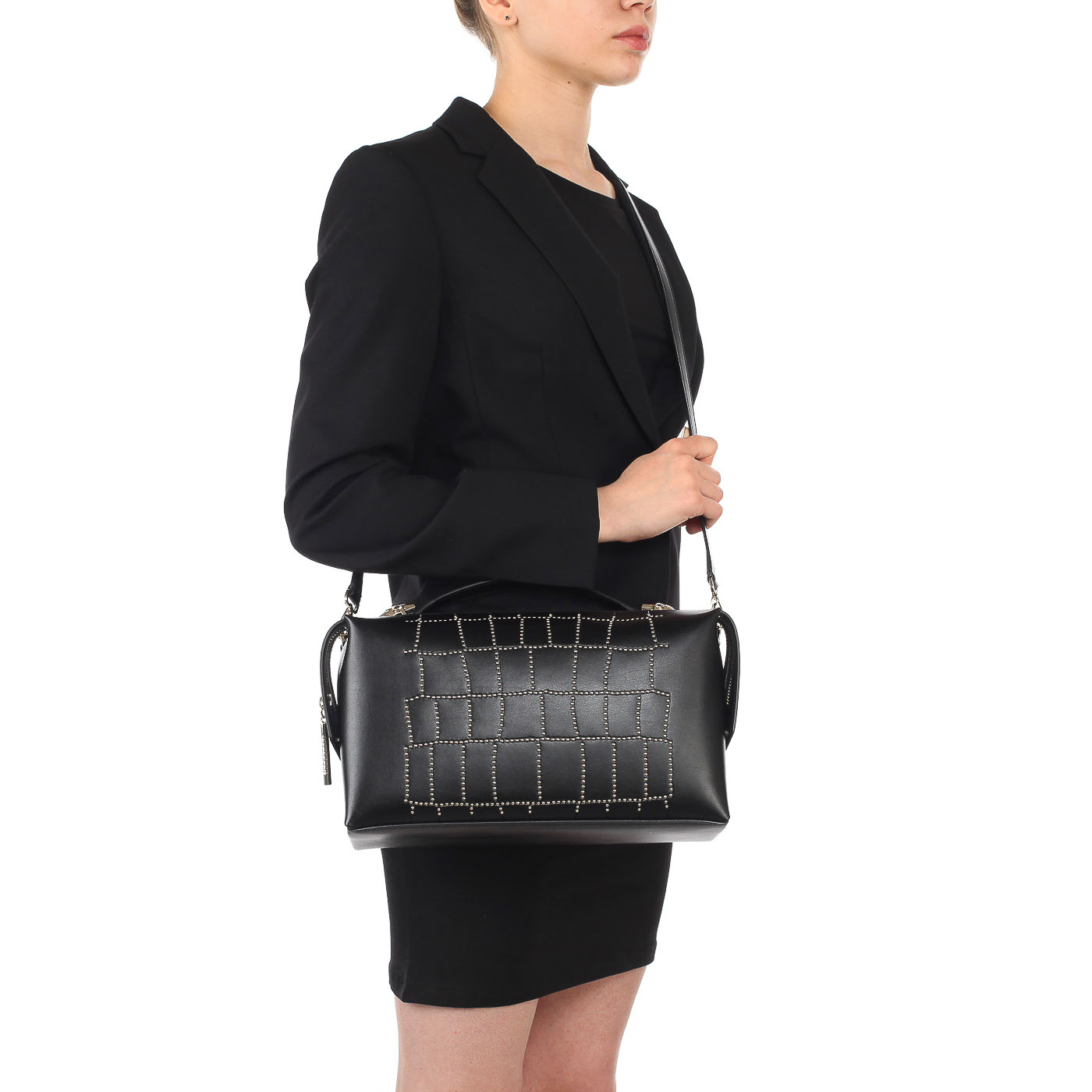 Женская сумка из натуральной кожи Cavalli Class Croco Lux
