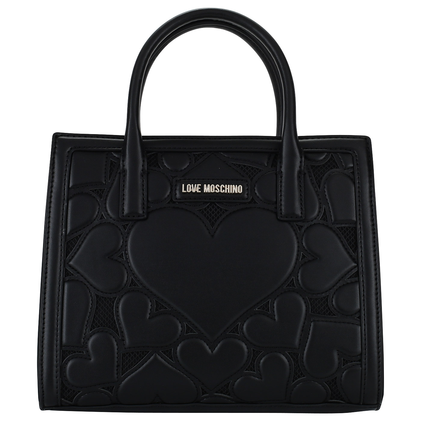 Love Moschino Черная женская сумочка с декором