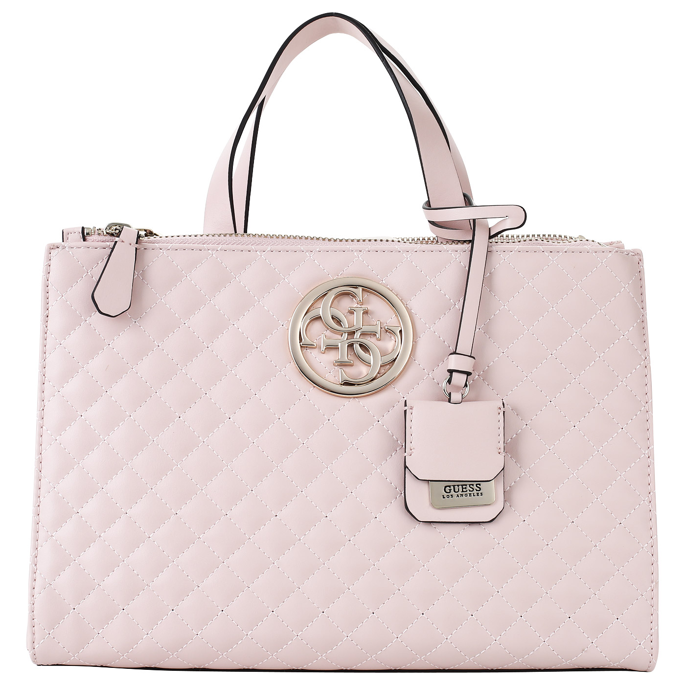Розовая женская стеганая сумка Guess G Lux HWVG66 23060_blush ...