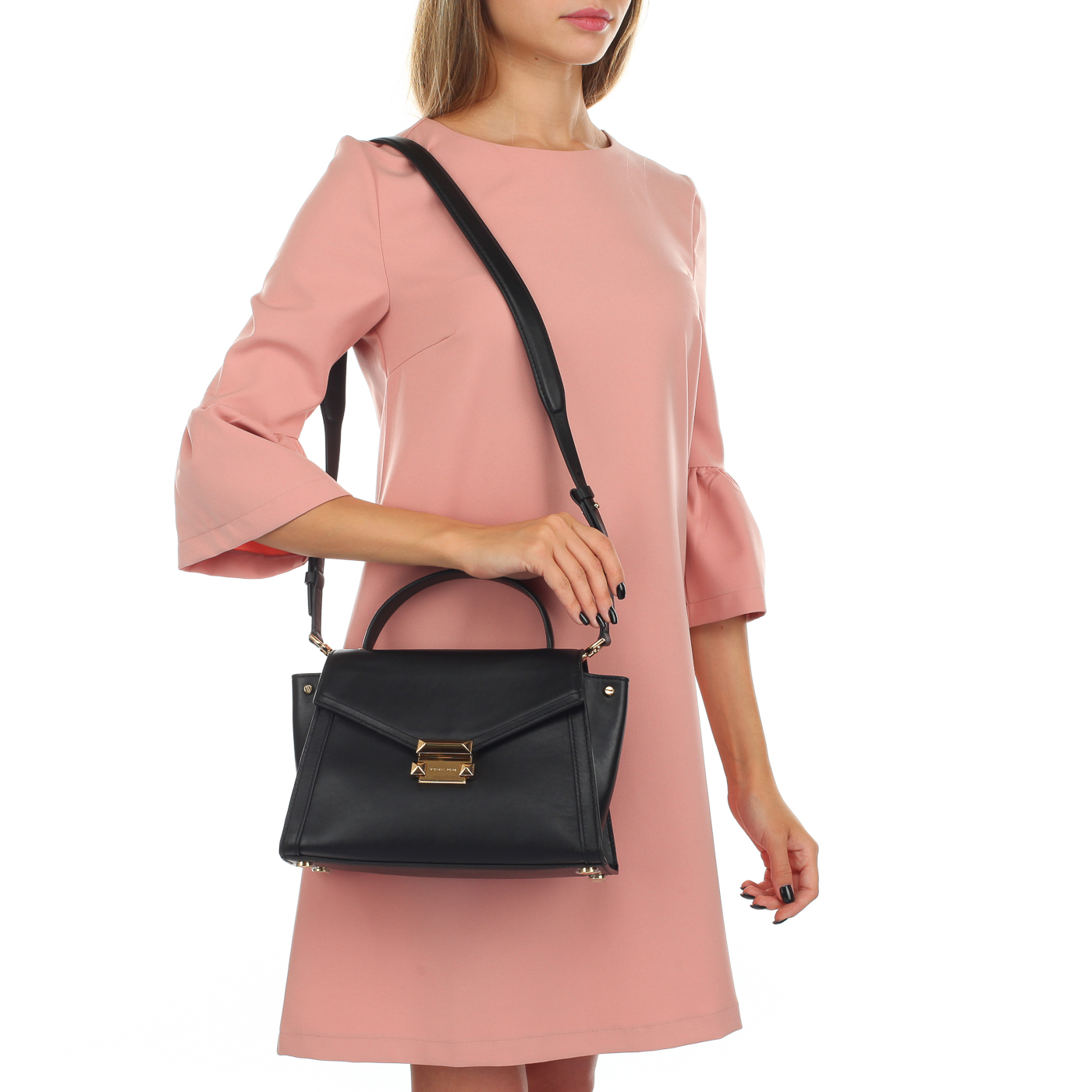 Кожаная сумка-трапеция Michael Kors Whitney