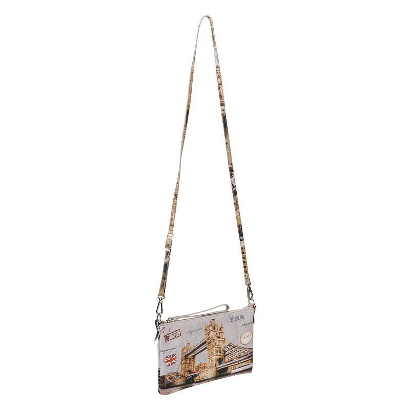 Женская кожаная сумка с принтом Acquanegra London