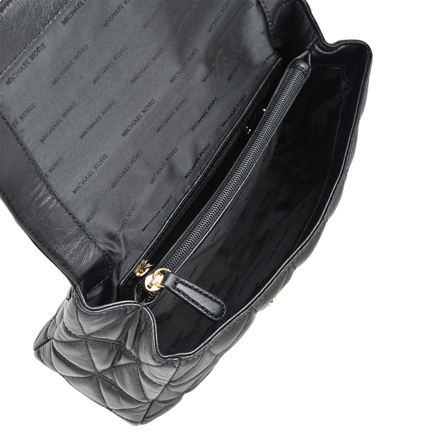 Кожаная стеганая сумка через плечо Michael Kors Sloan