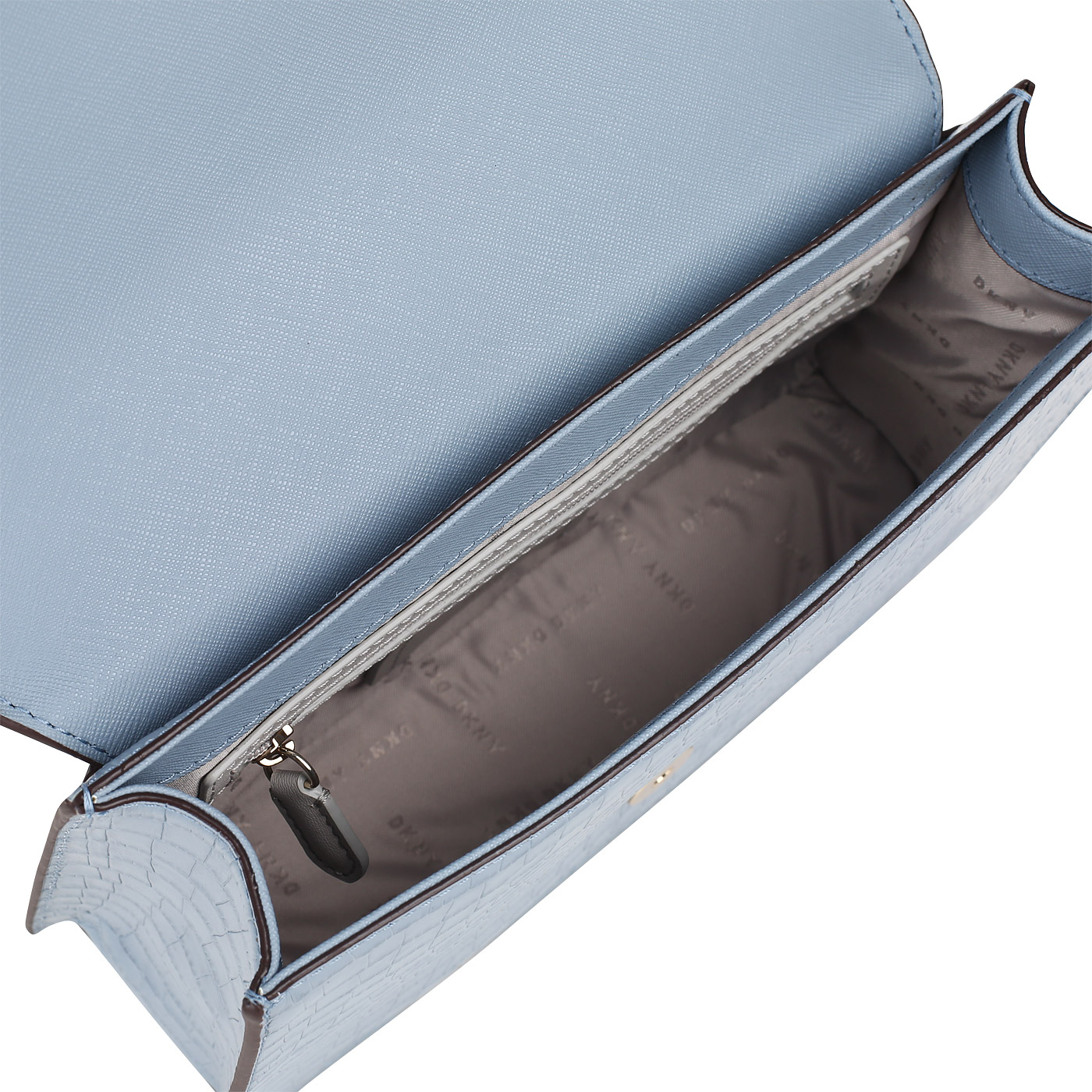 Сумка с отделкой под кожу крокодила DKNY Pearl