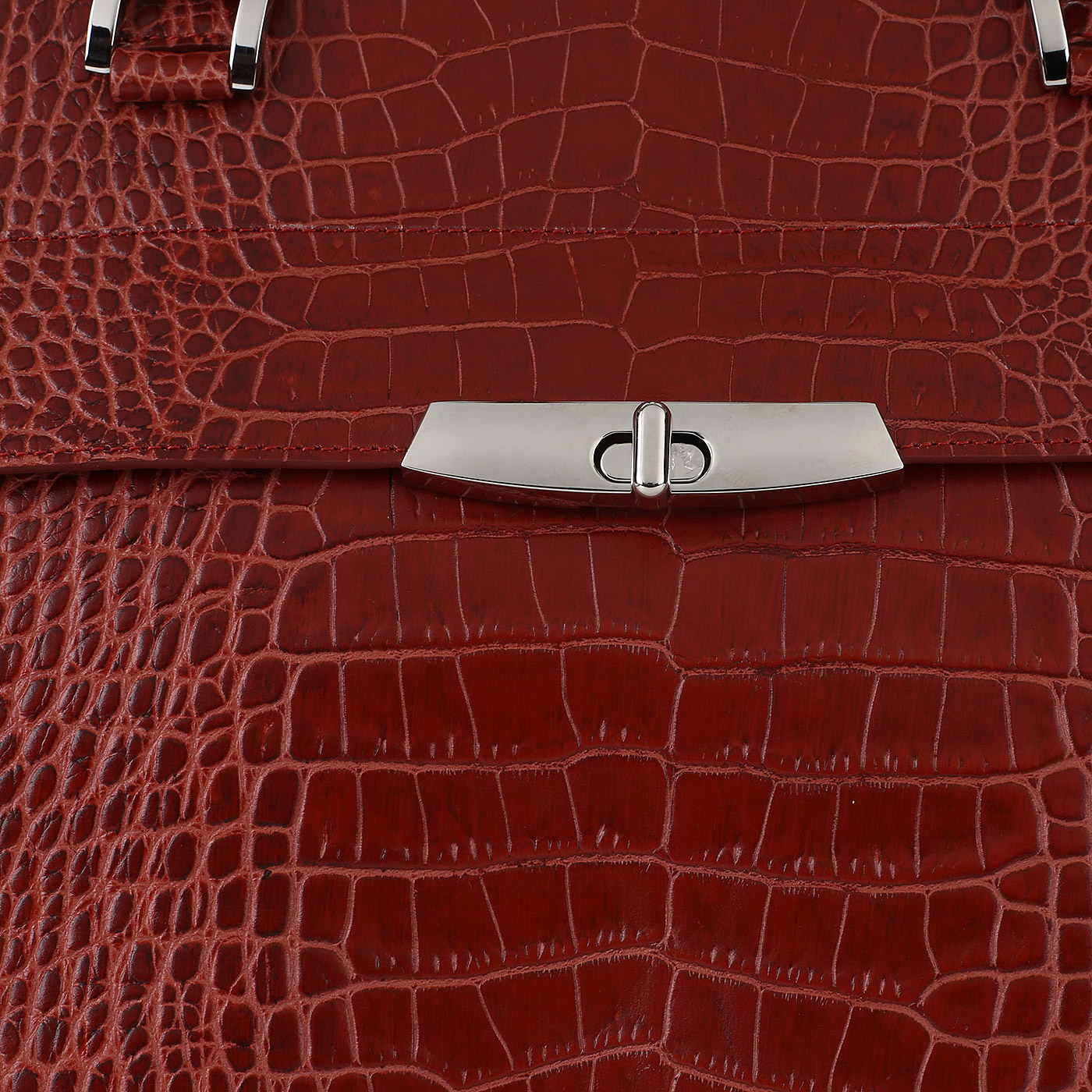 Сумка с отделкой под кожу крокодила Chatte 