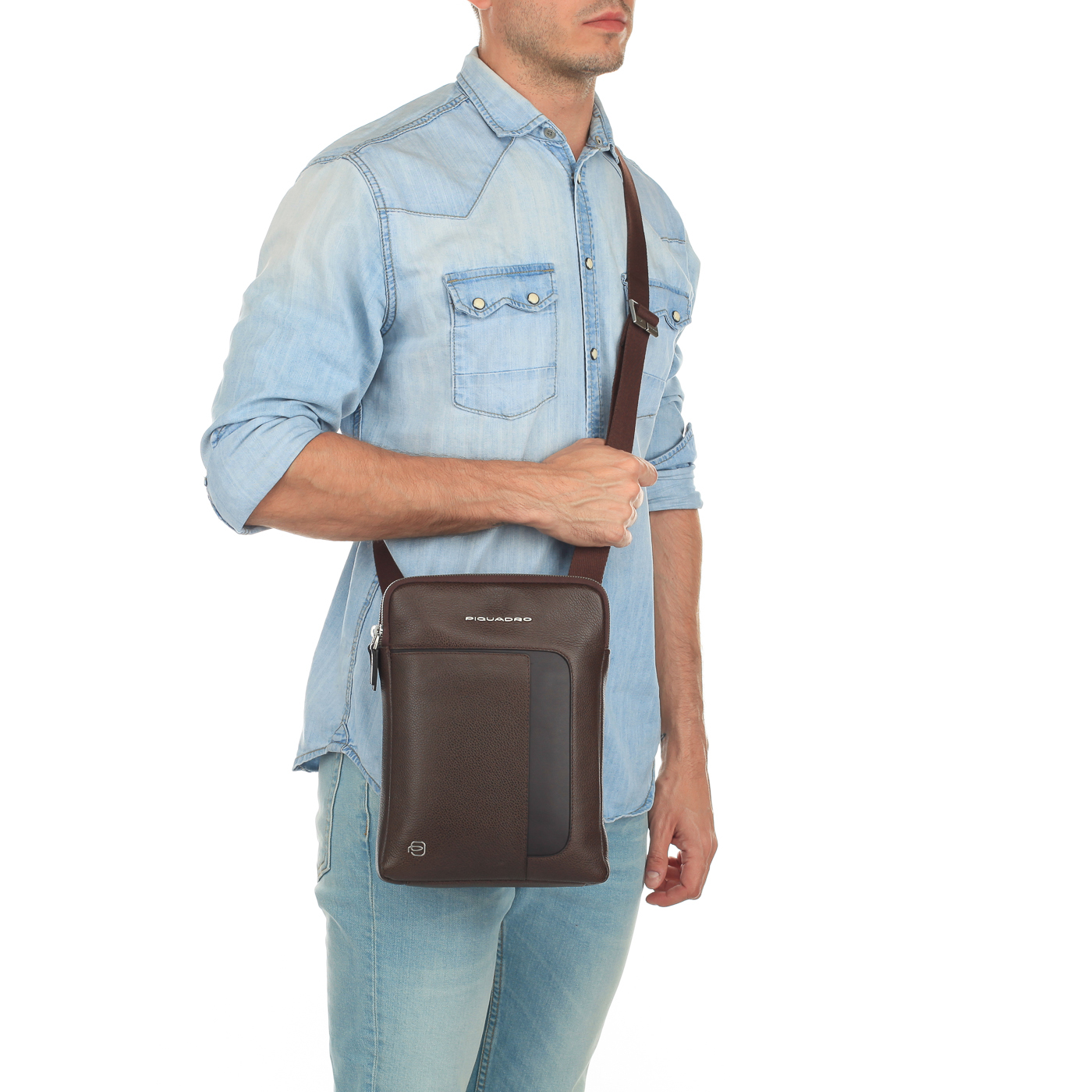 Мужская сумка-планшет из кожи Piquadro Erse