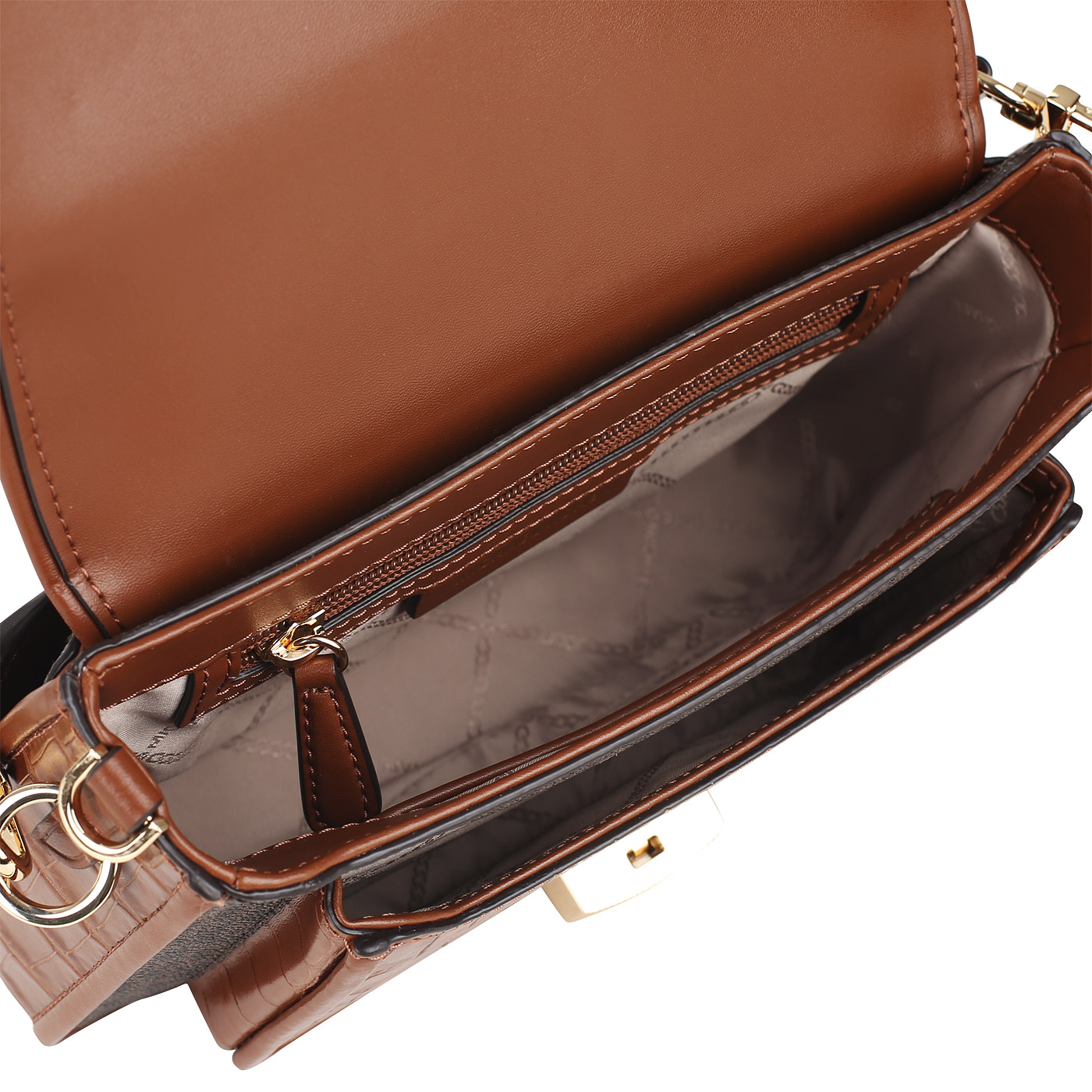 Сумка из комбинированной кожи Michael Kors Bradshaw