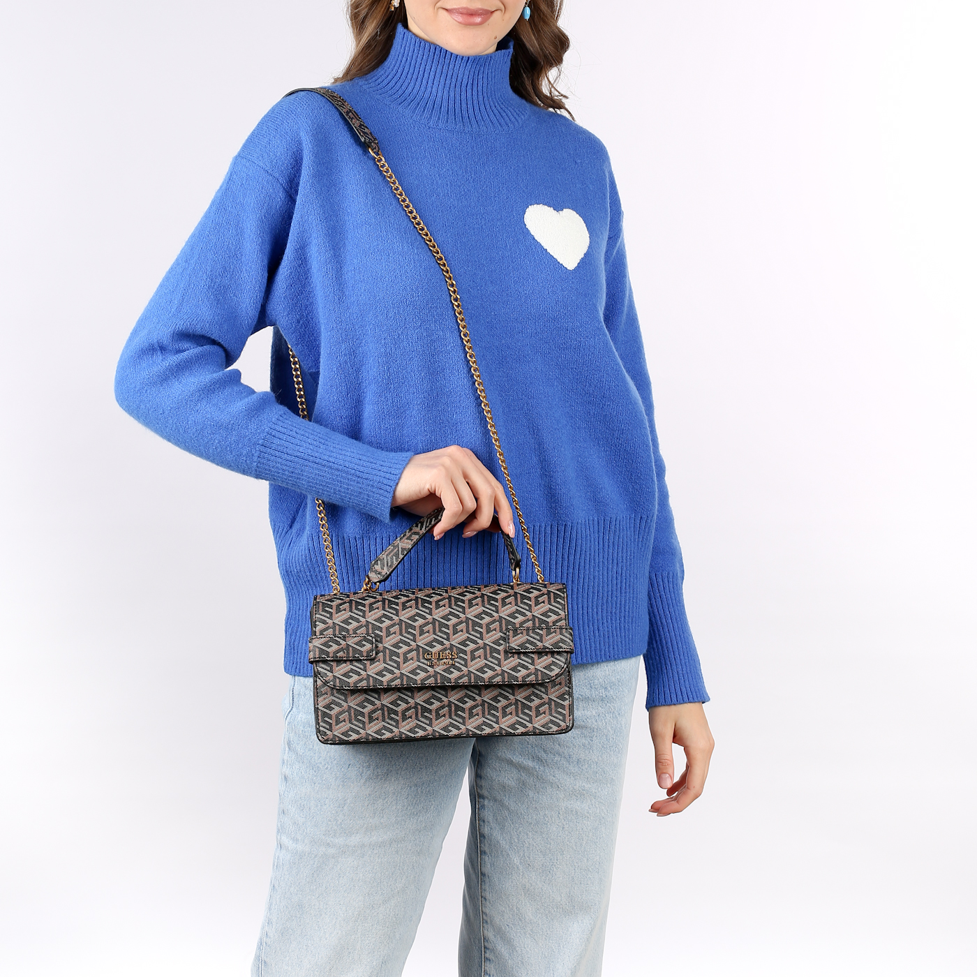 Сумка через плечо с цепочкой Guess Atene