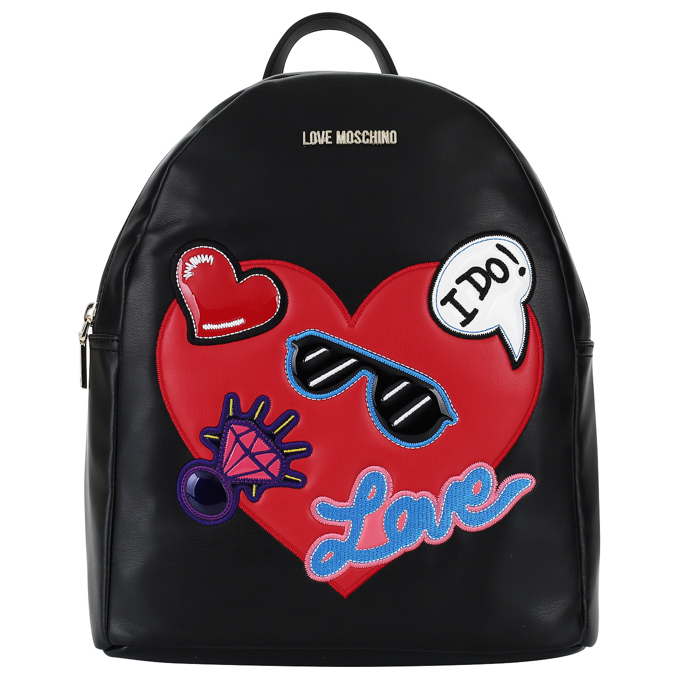 Love Moschino Черный женский рюкзак