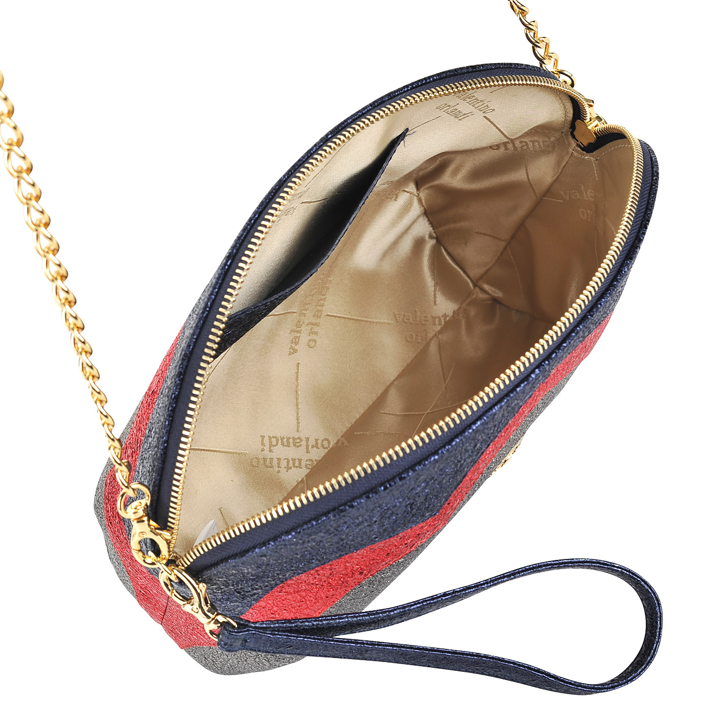 Женская кожаная сумочка с плечевой цепочкой Valentino Orlandi 