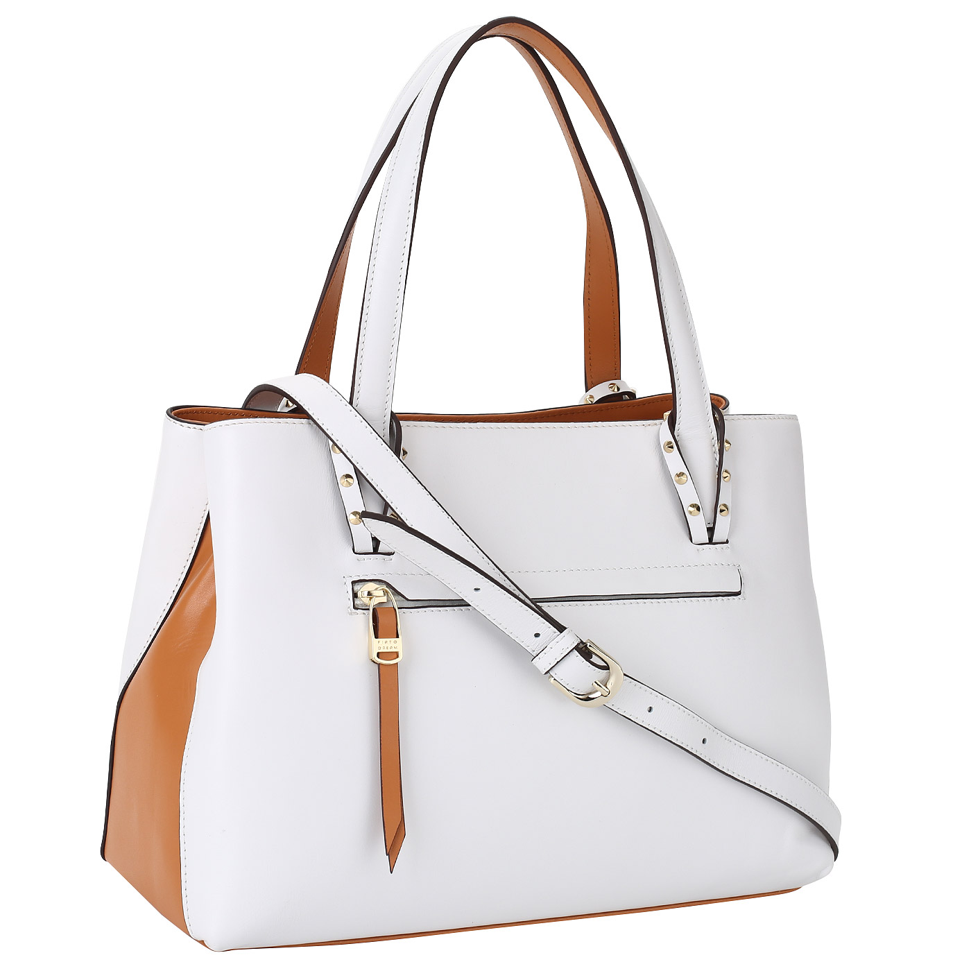 Женская сумка из белой натуральной кожи Fiato Dream 
