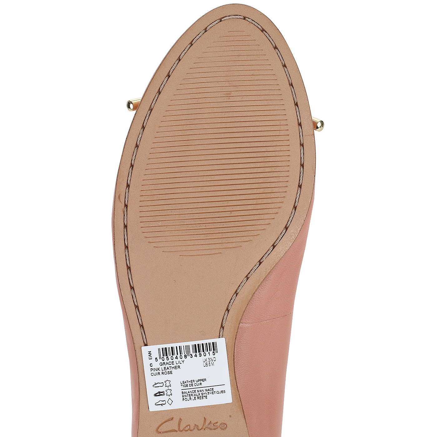 Женские балетки из натуральной кожи Clarks Grace Lily