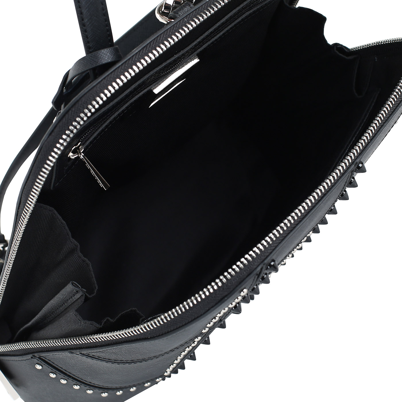 Женский рюкзак из черного сафьяна Cromia Perla Rock