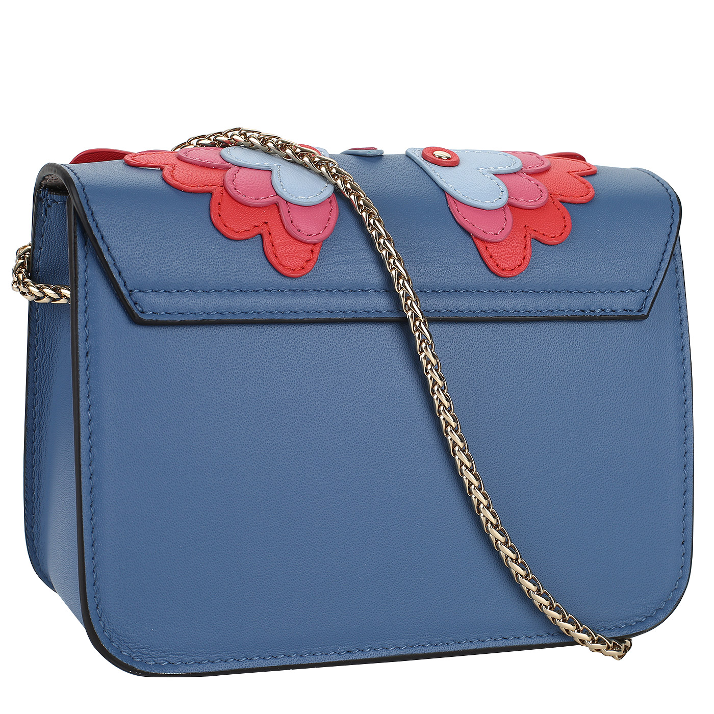 Кожаная сумочка с аппликацией Furla Metropolis Papillon