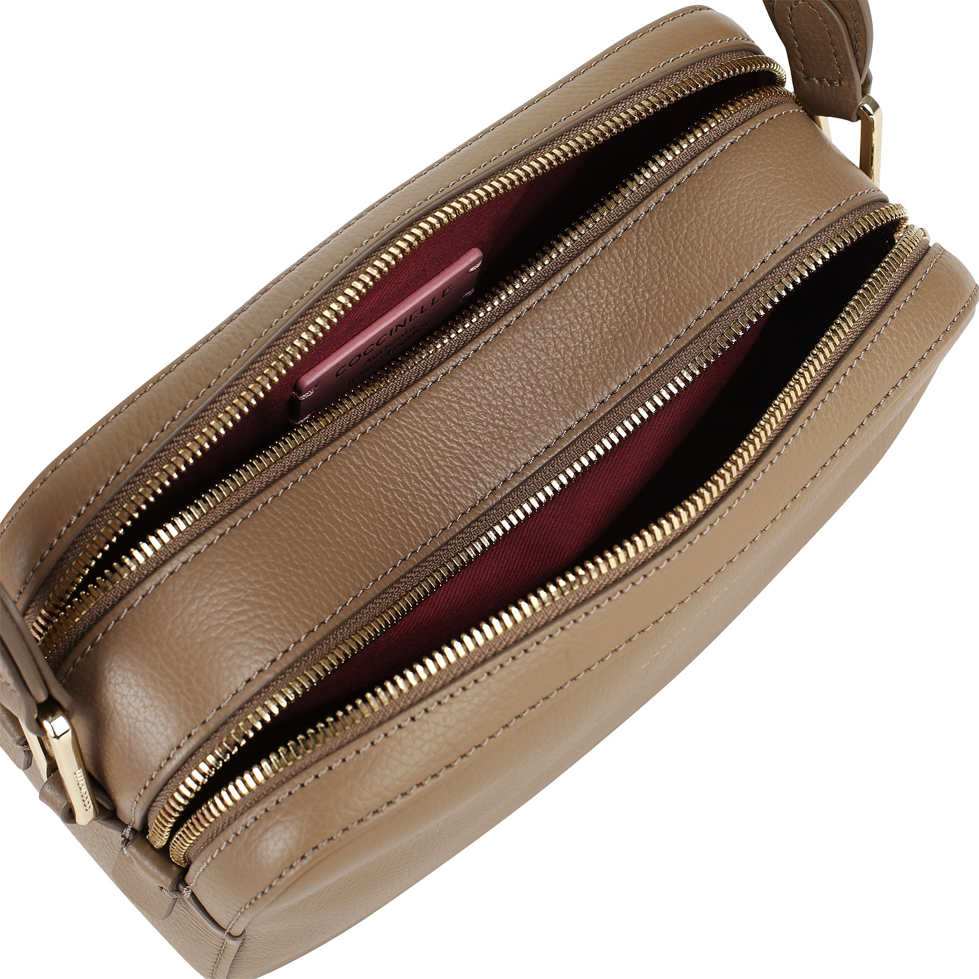 Серо-коричневая сумка Coccinelle Rendez-vous