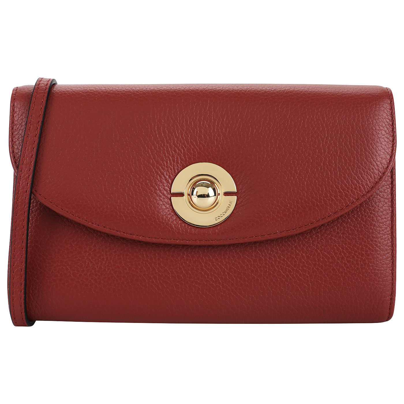 Coccinelle Клатч из кожи на кнопке