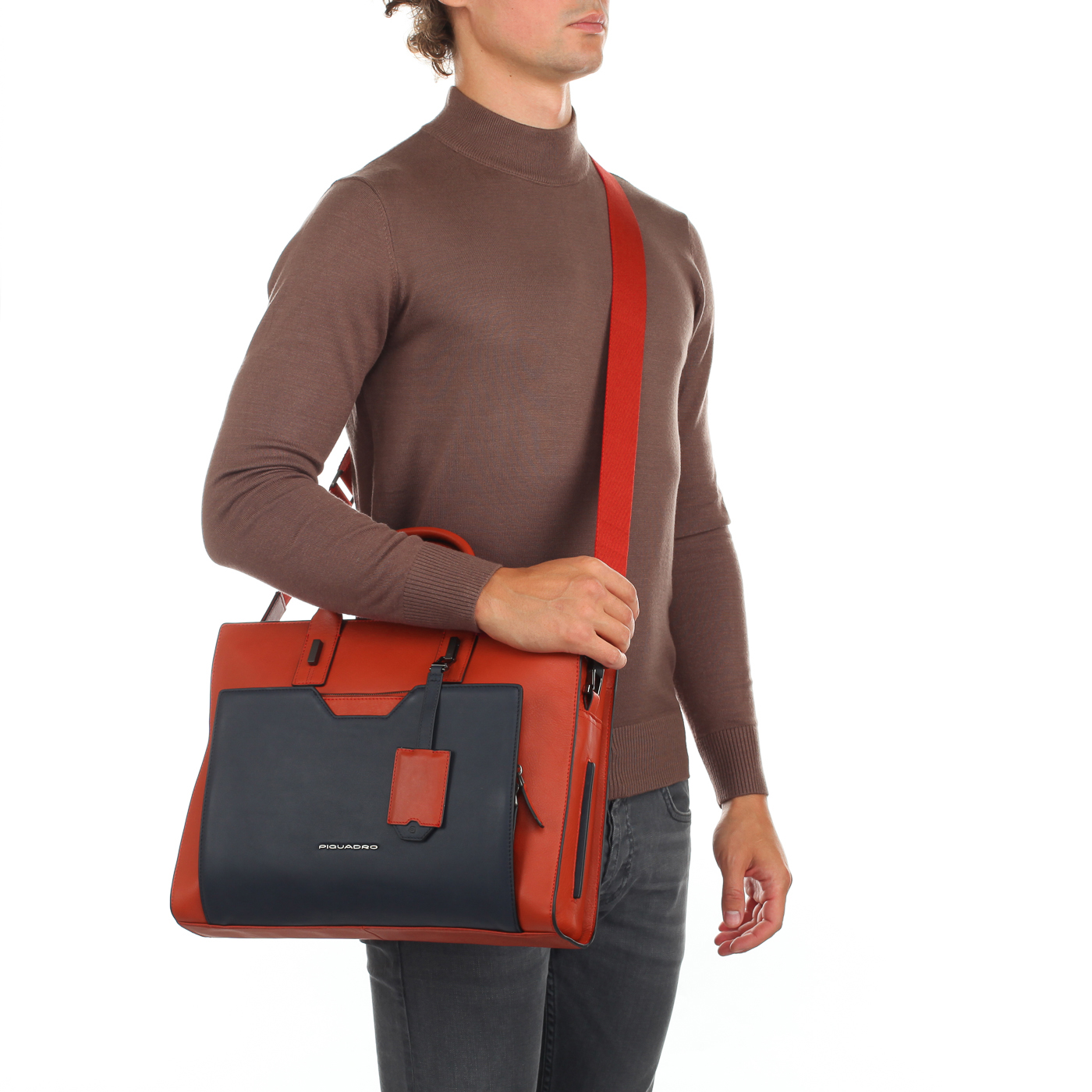 Красная деловая сумка Piquadro Prisma