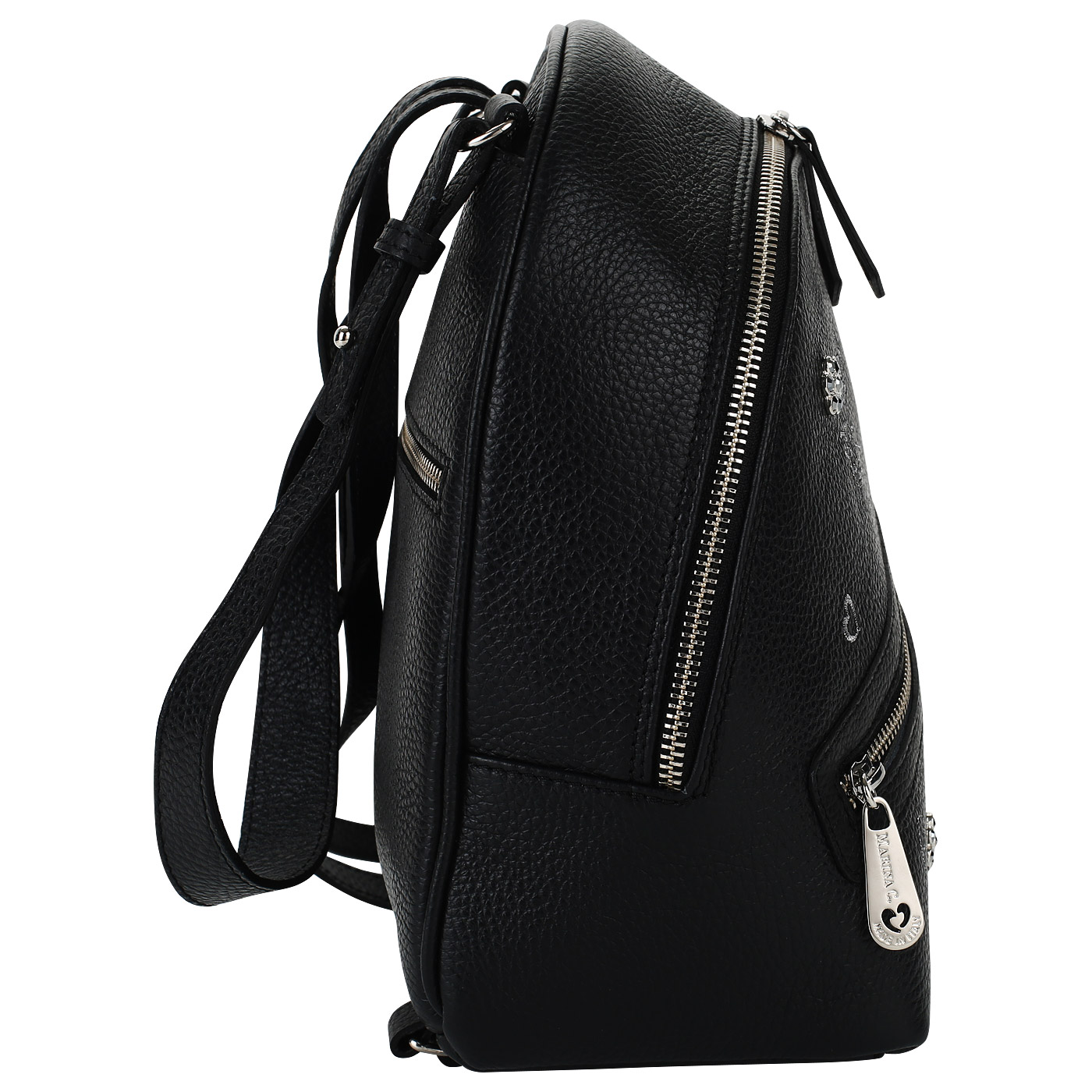 	Черный женский рюкзак Marina Creazioni 