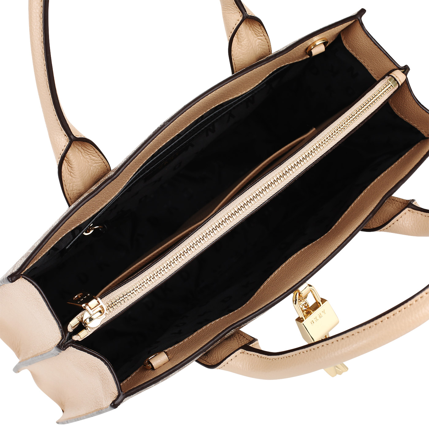 Сумка-тоут из кожи DKNY Elissa R81AJ280-276 - 2000557874893 бежевый ...