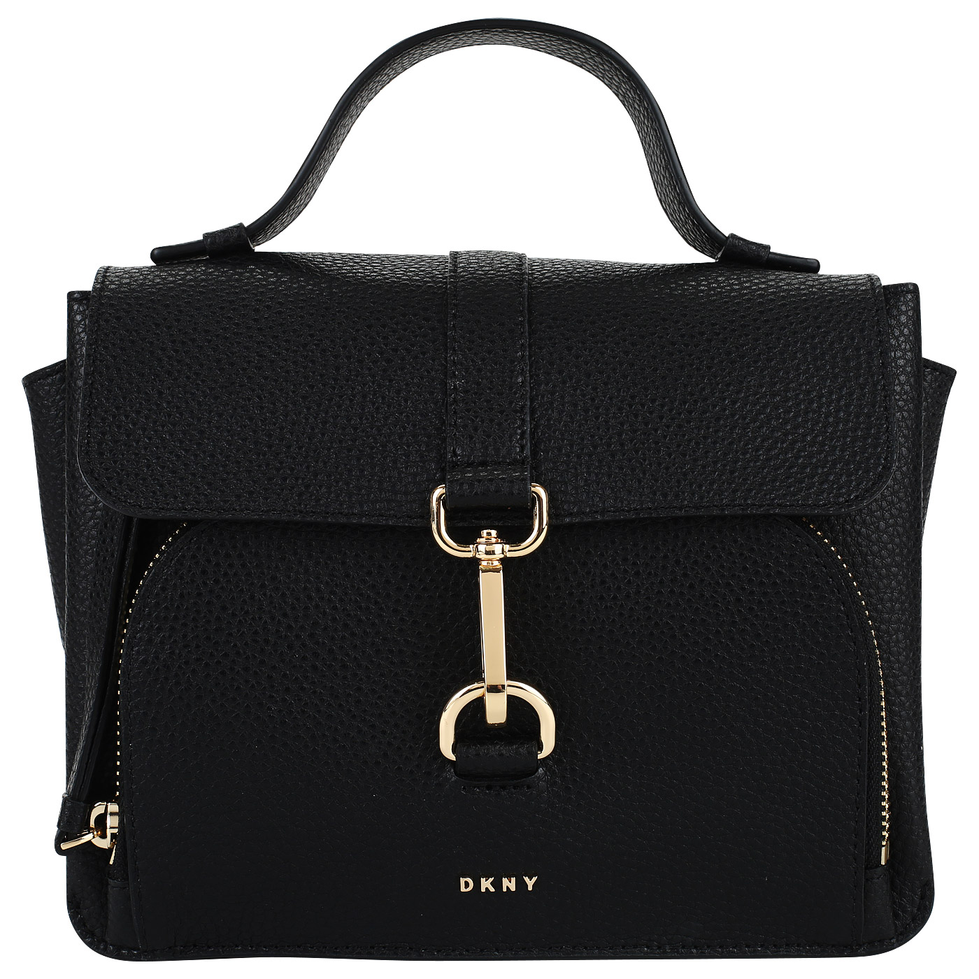 DKNY Кожаная сумочка с откидным клапаном