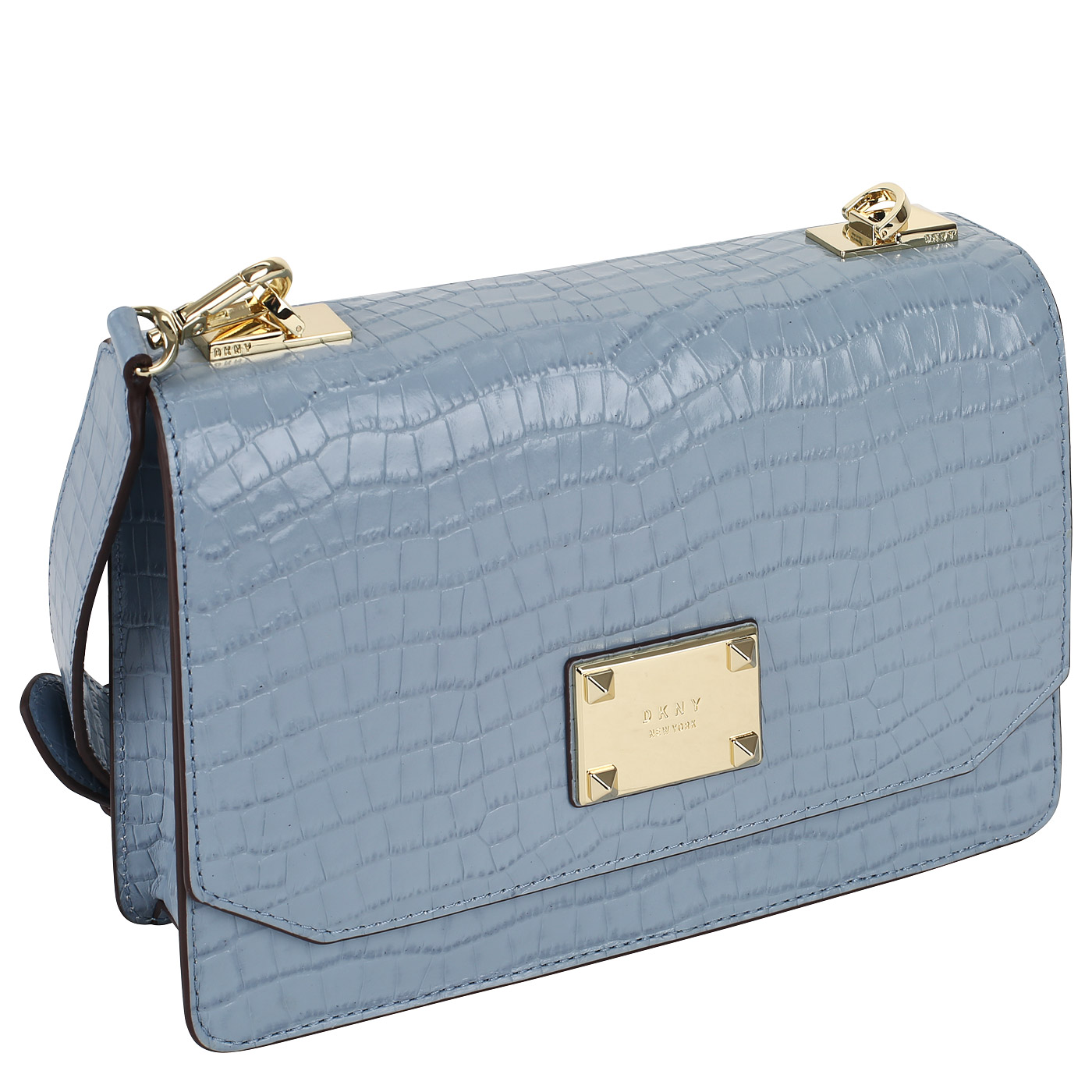 Сумка с отделкой под кожу крокодила DKNY Pearl