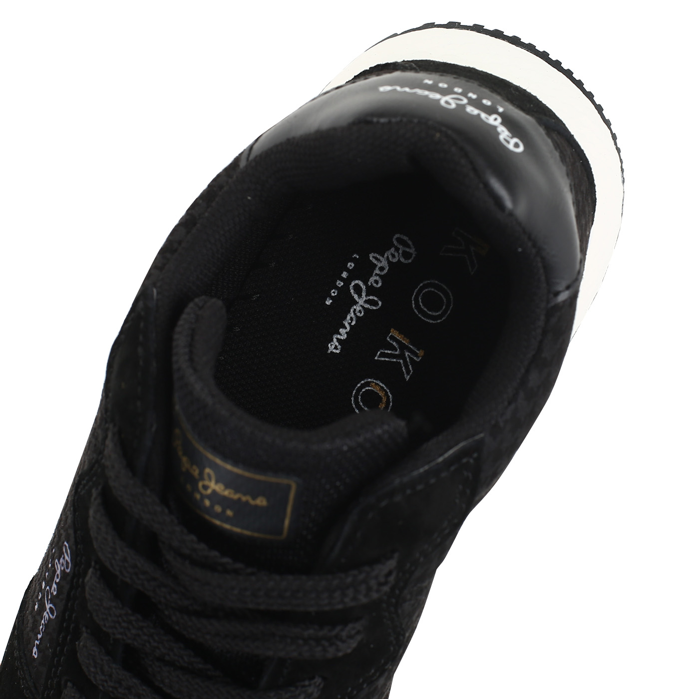 Черные кроссовки на шнуровке Pepe Jeans London Koko Gales