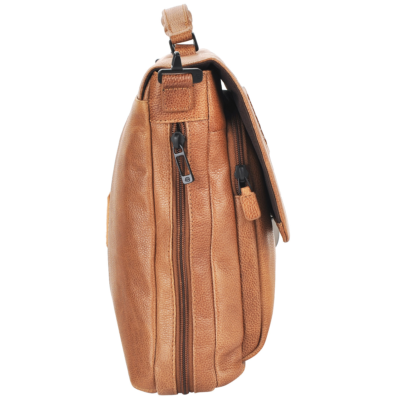 Мужской светлый портфель из натуральной кожи Piquadro Plus