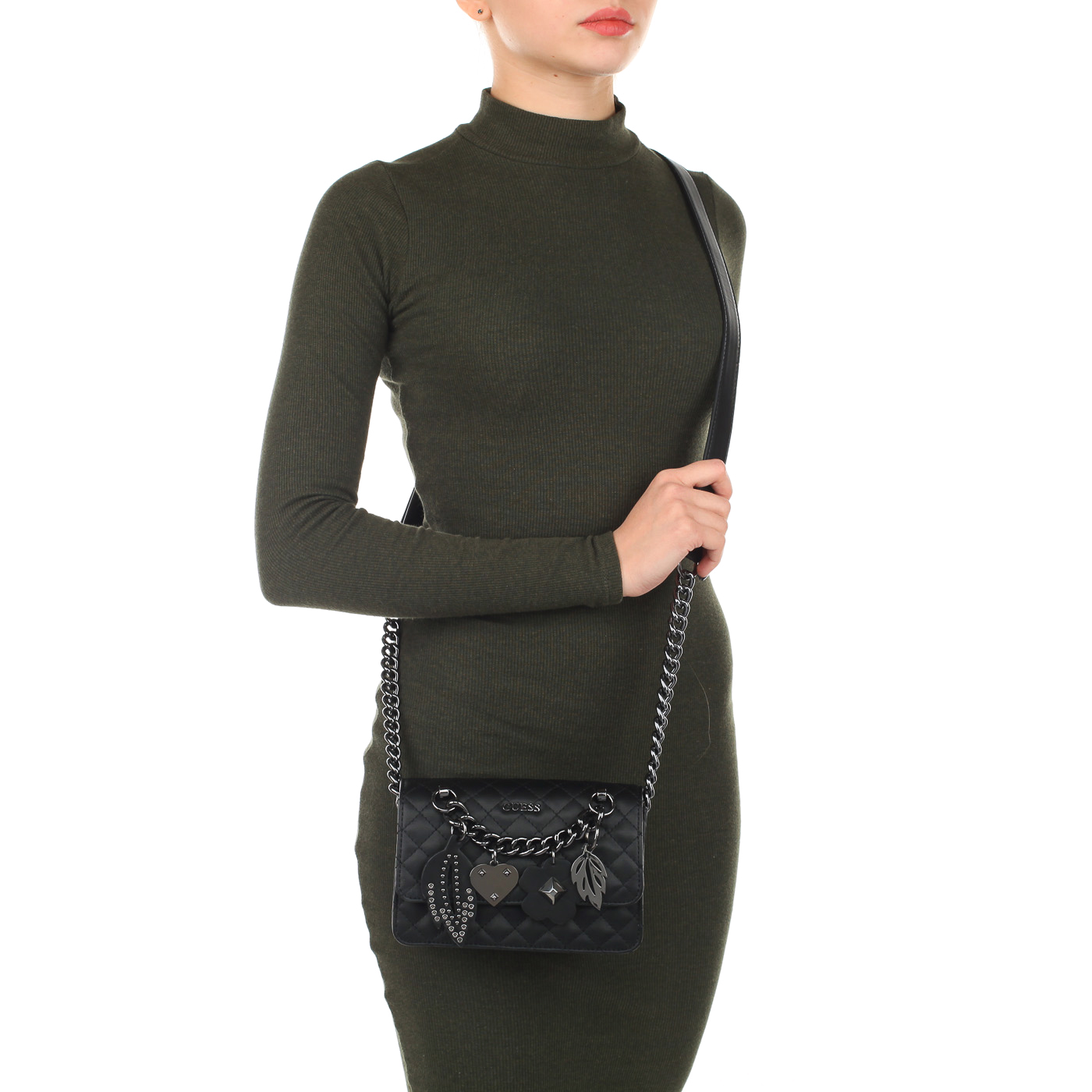 Маленькая женская сумка через плечо Guess Stassie mini