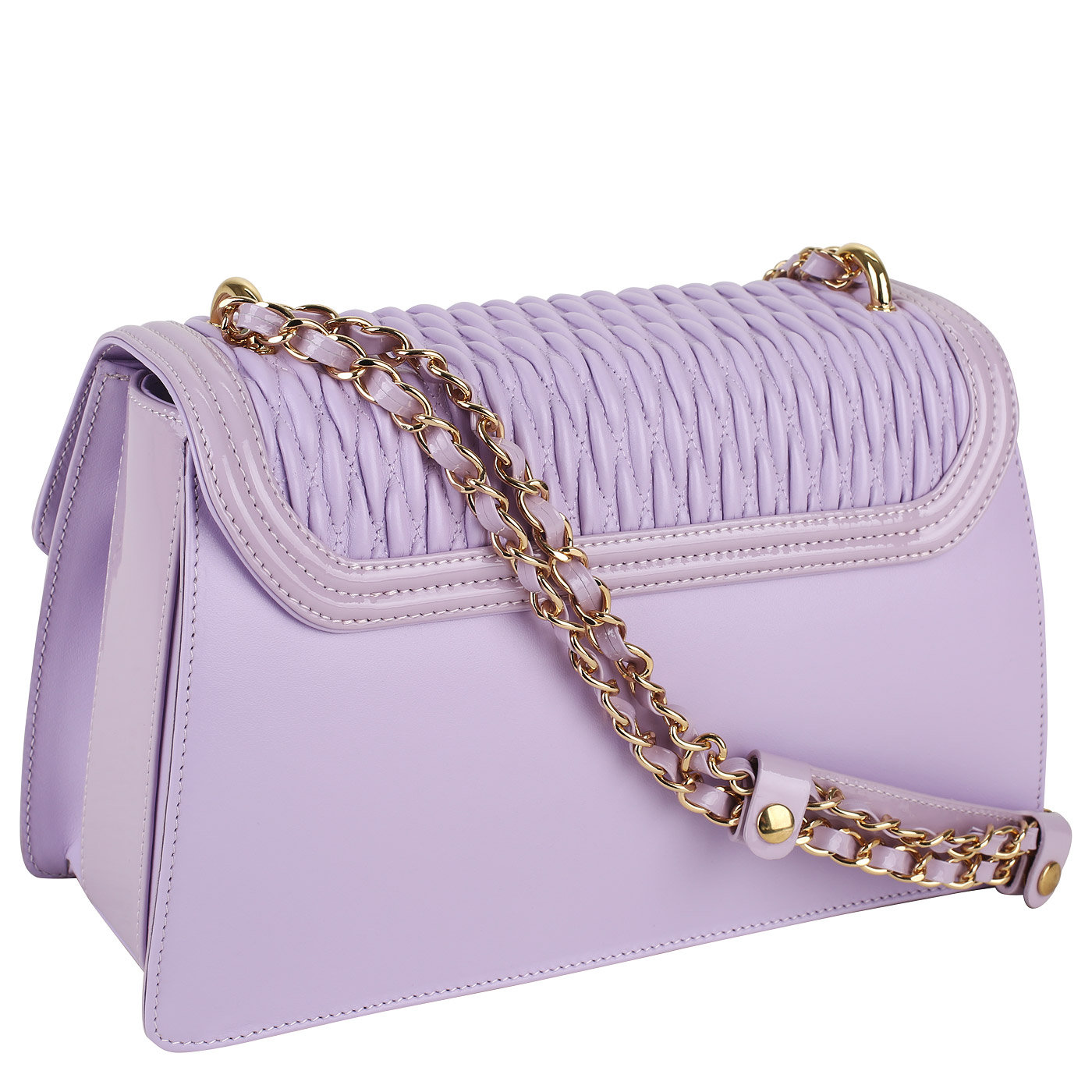 Стеганая сумка с цепочкой Valentino Orlandi Creamy