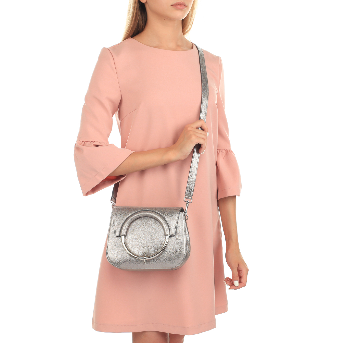 Сумочка из ламинированной кожи Furla Margherita