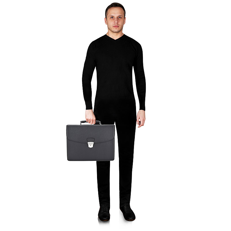 Мужской кожаный портфель Stevens