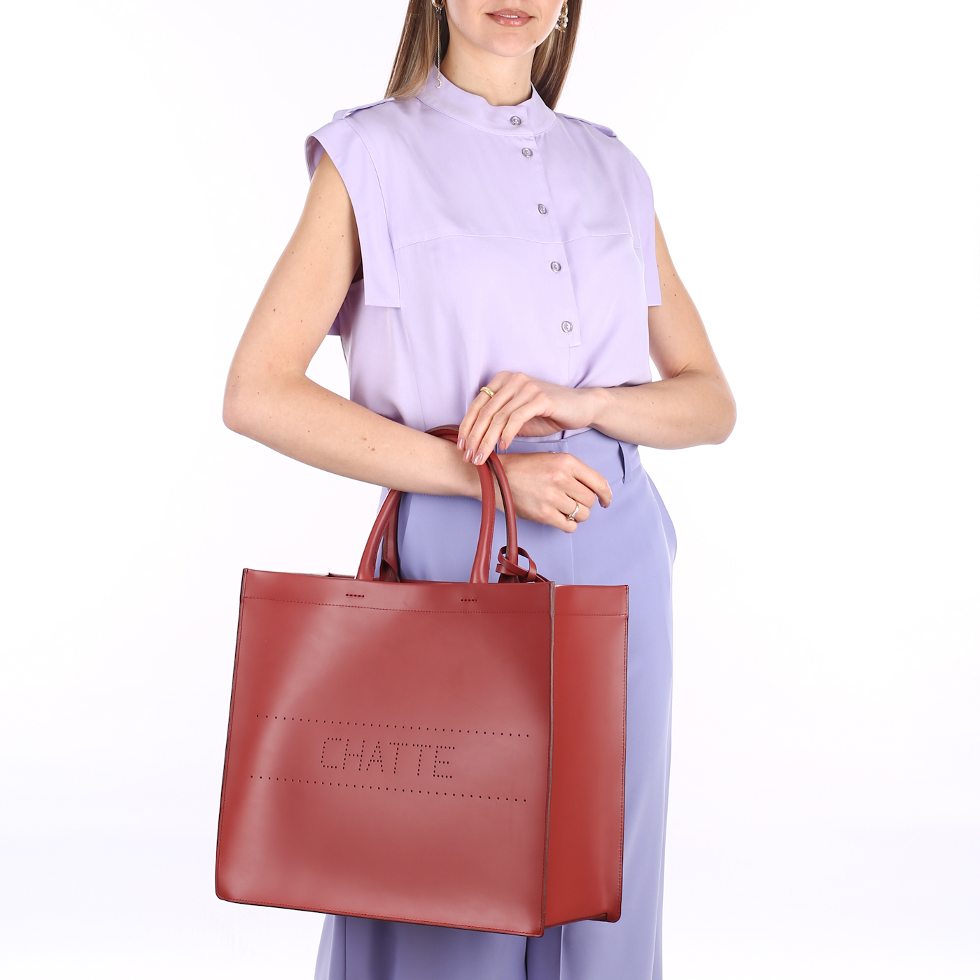 Кожаная сумка Chatte Marseille