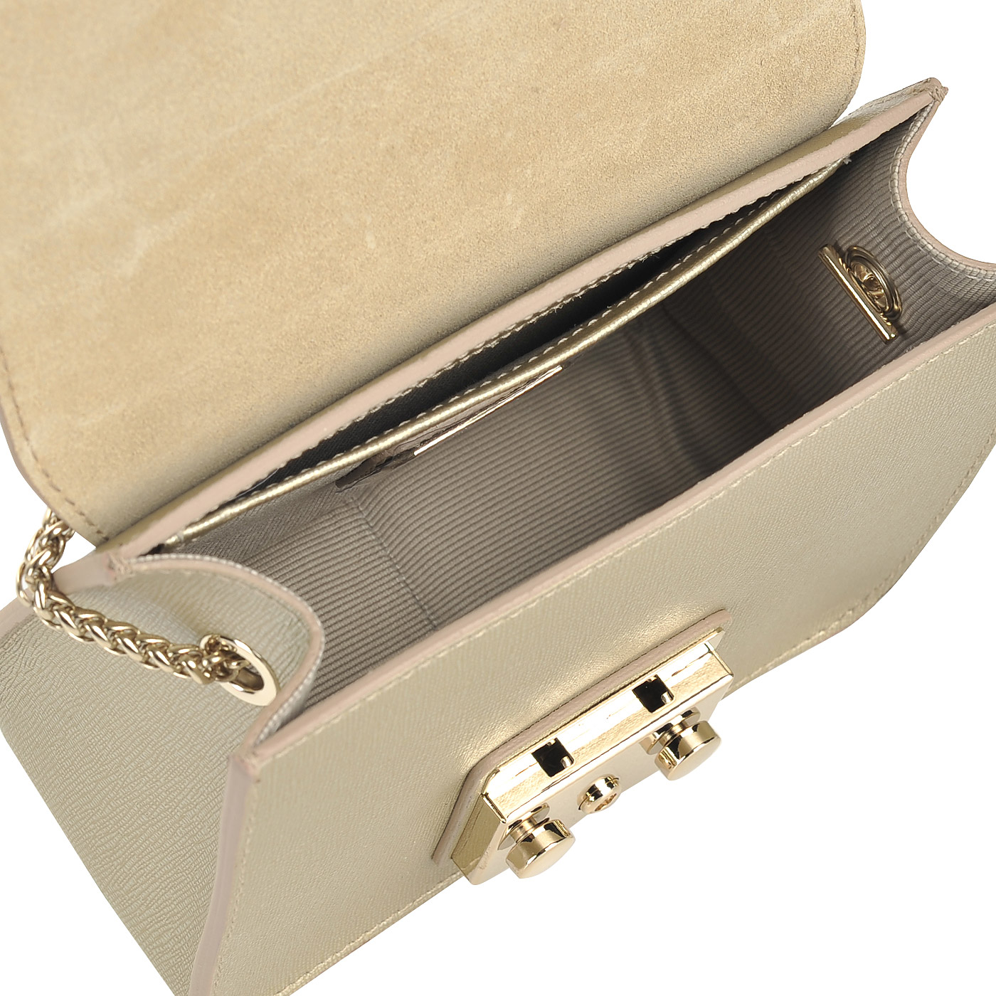 Женская кожаная сумочка на цепочке через плечо Furla Metropolis