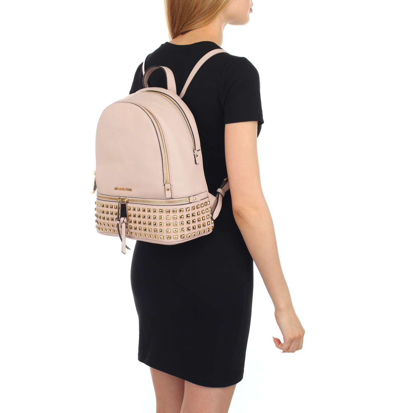 Женский кожаный рюкзак Michael Kors Rhea