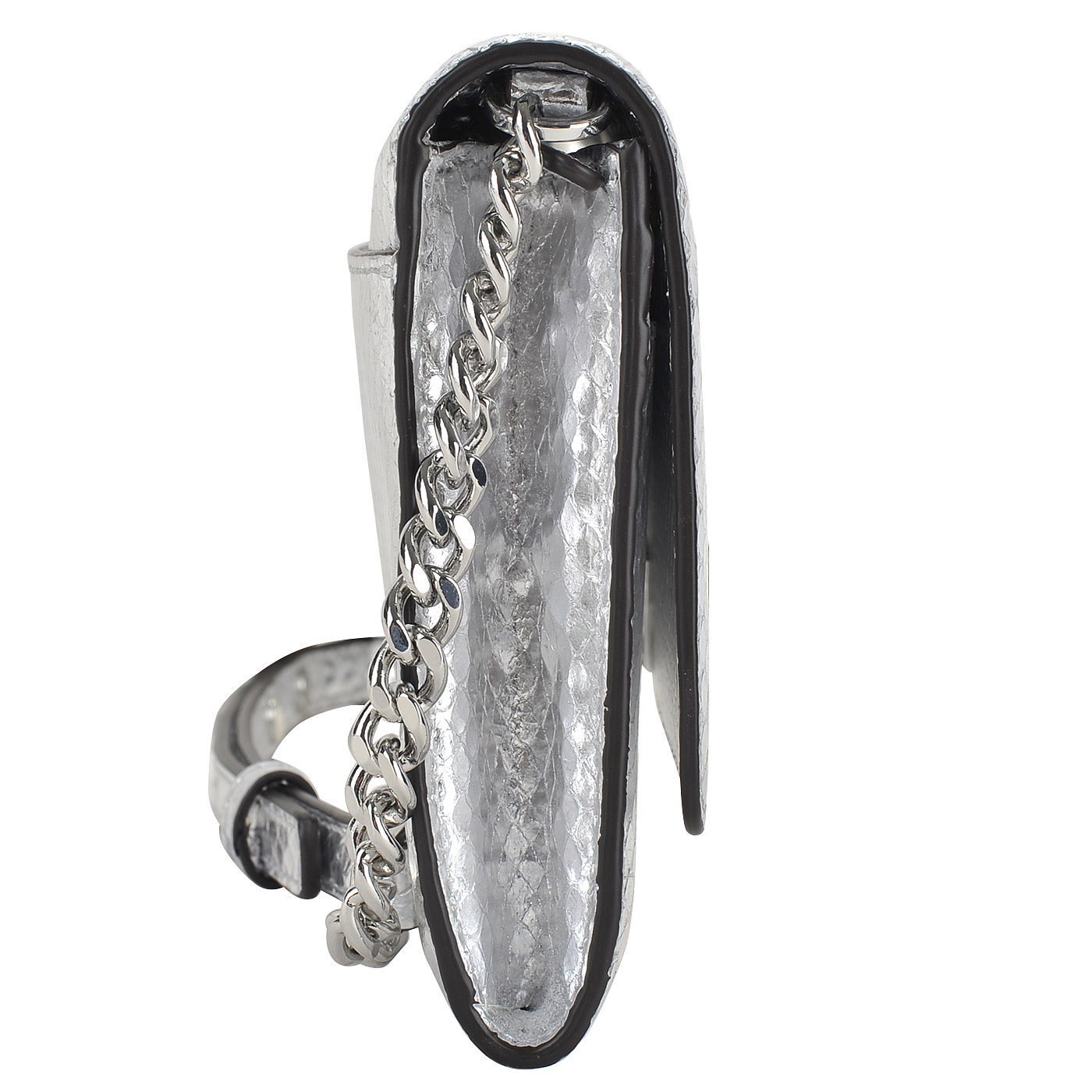 Маленькая кожаная сумка с выделкой под питона Michael Kors Mott