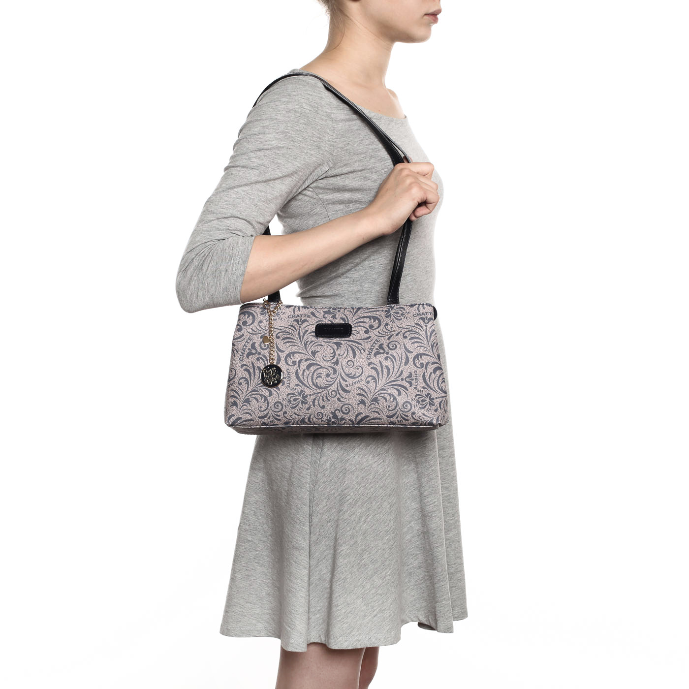 Женская сумка с длинными ручками Chatte Print