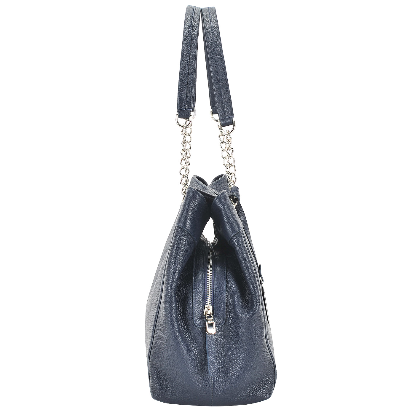 Синяя женская сумка из натуральной кожи Aurelli 