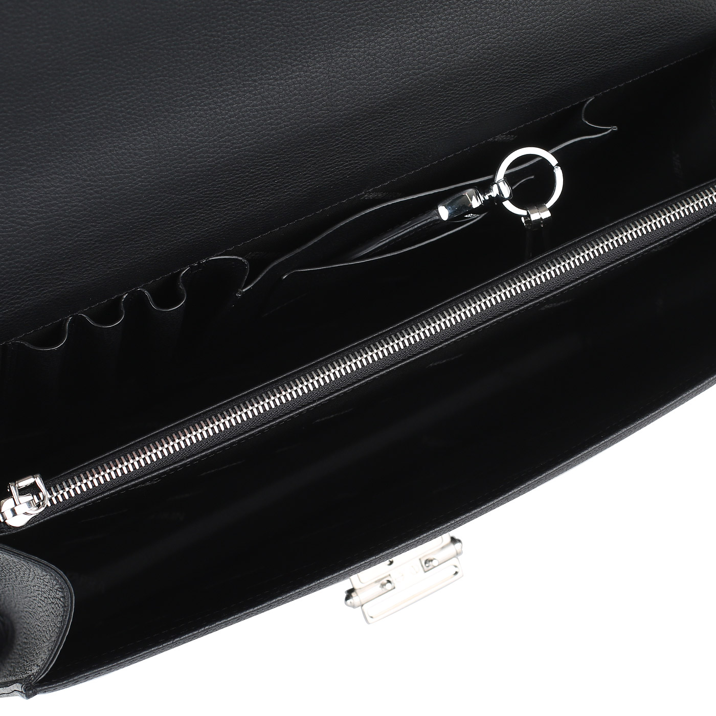 Черный кожаный портфель Neri Karra 