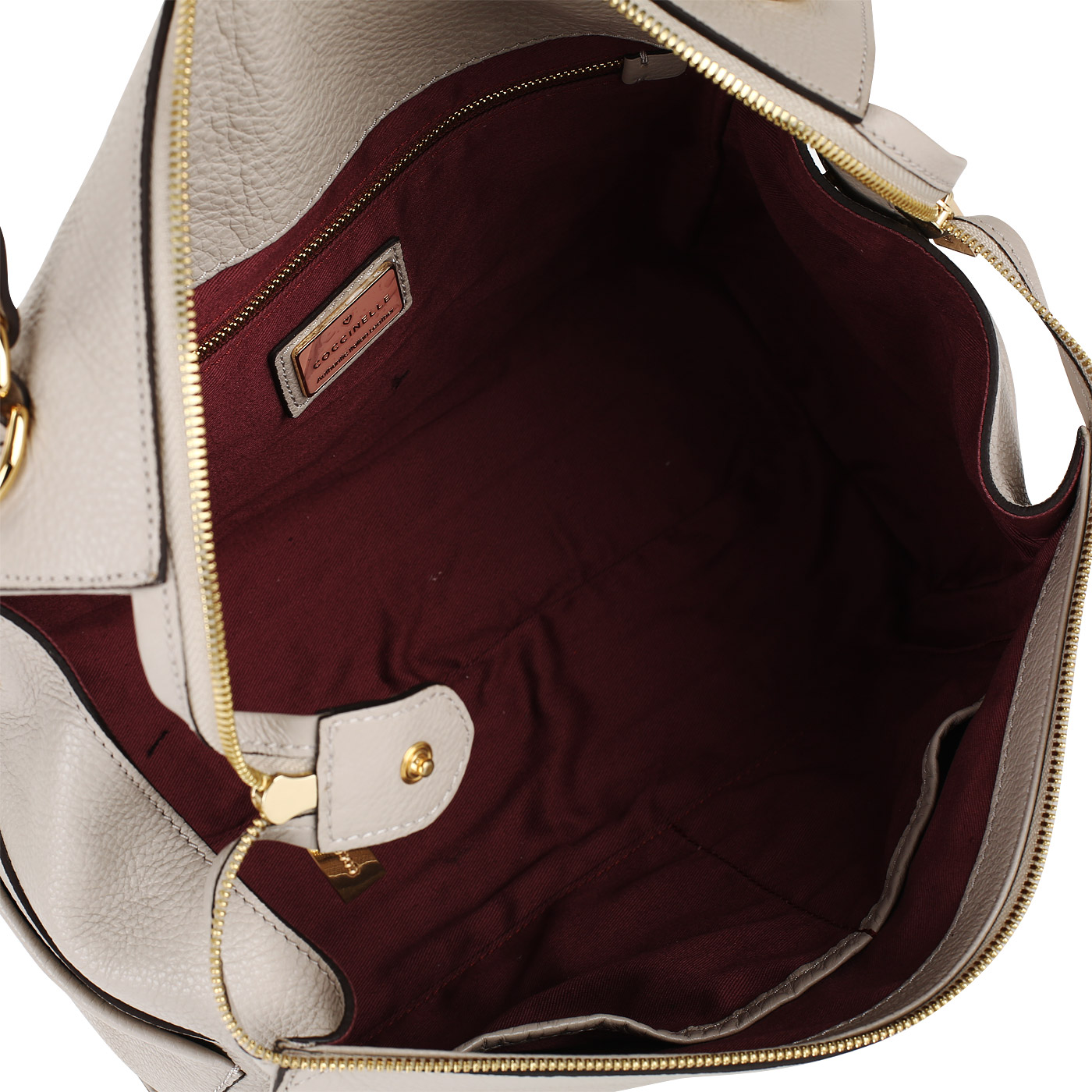 Женская кожаная сумка на молнии Coccinelle Atsuko