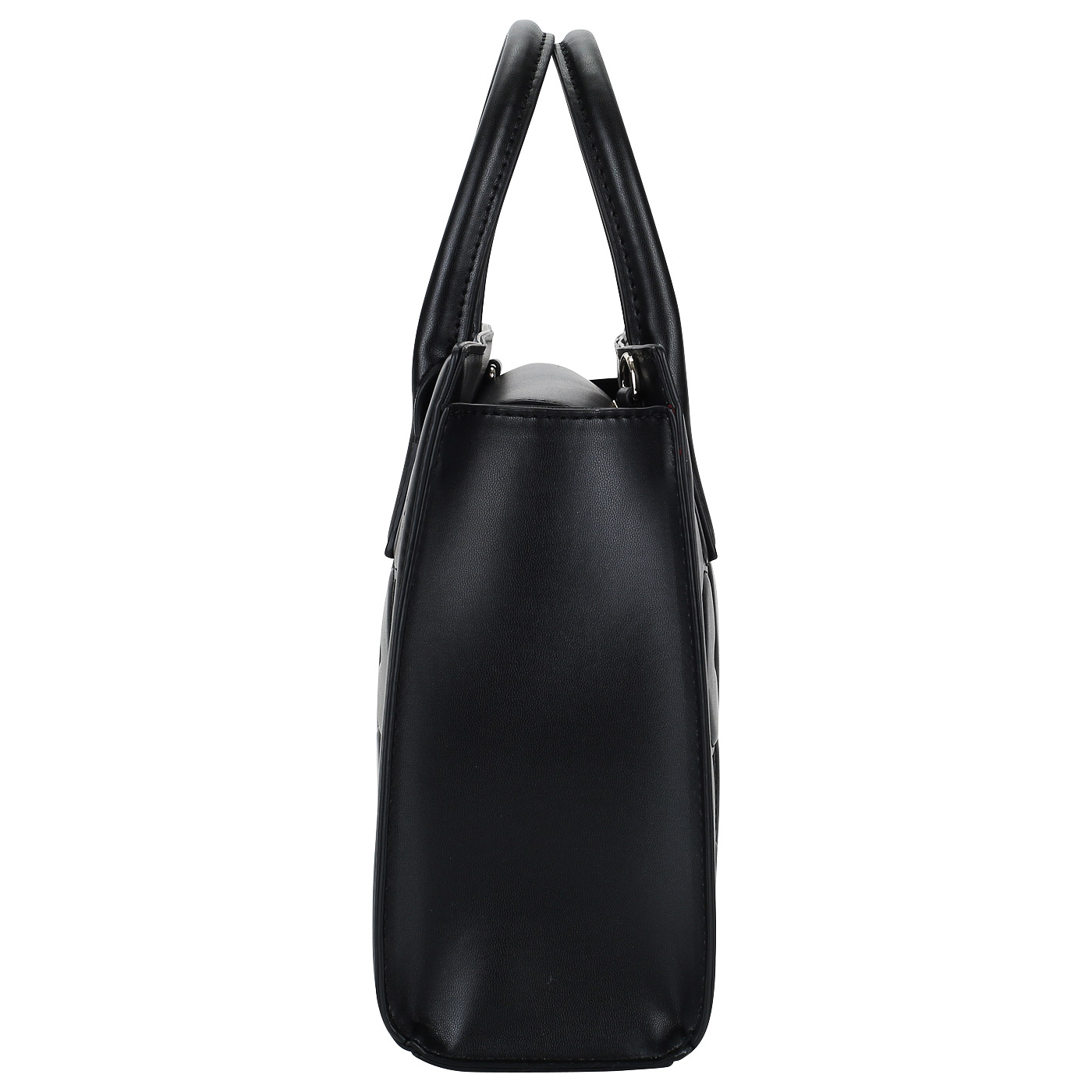 Черная женская сумочка с декором Love Moschino Love Intarsia
