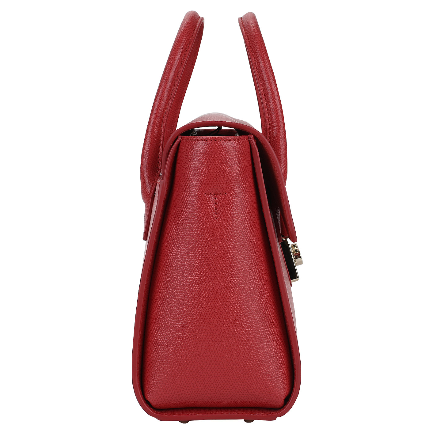 Красная кожаная сумочка с откидным клапаном Furla Metropolis