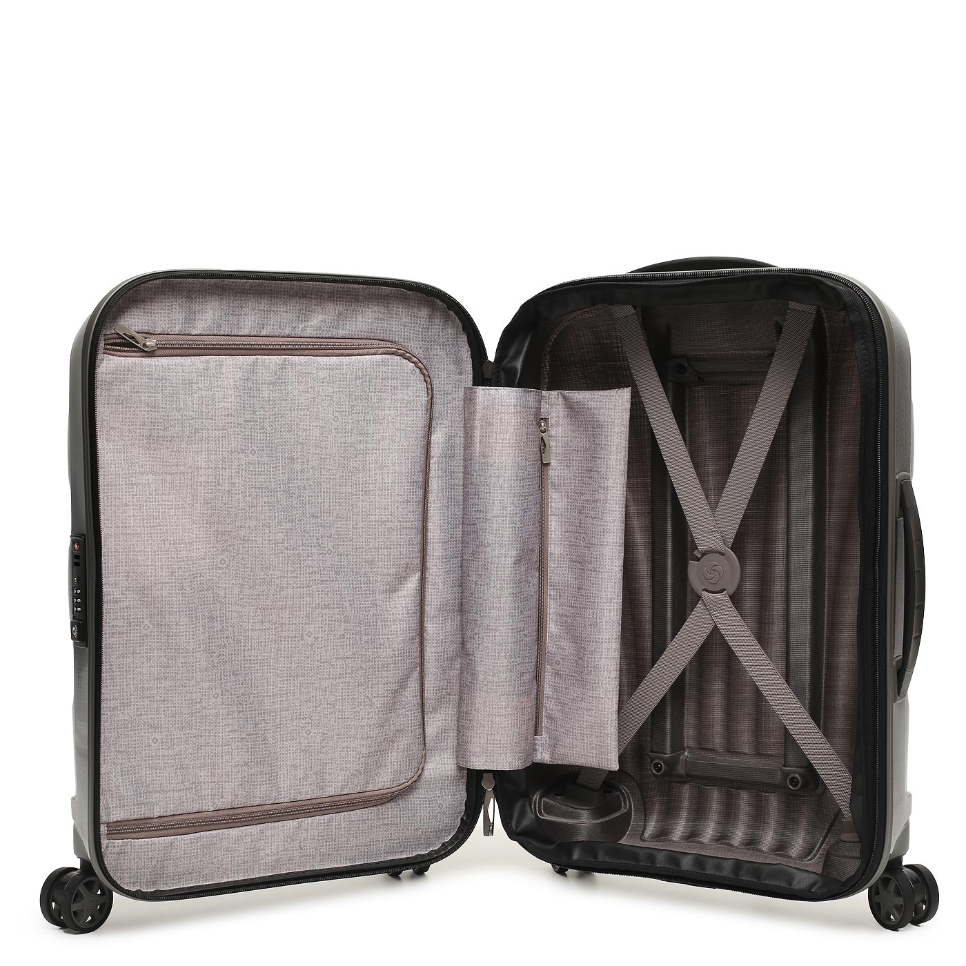 Чемодан для ручной клади из материала Curv с кодовым замком Samsonite C-Lite